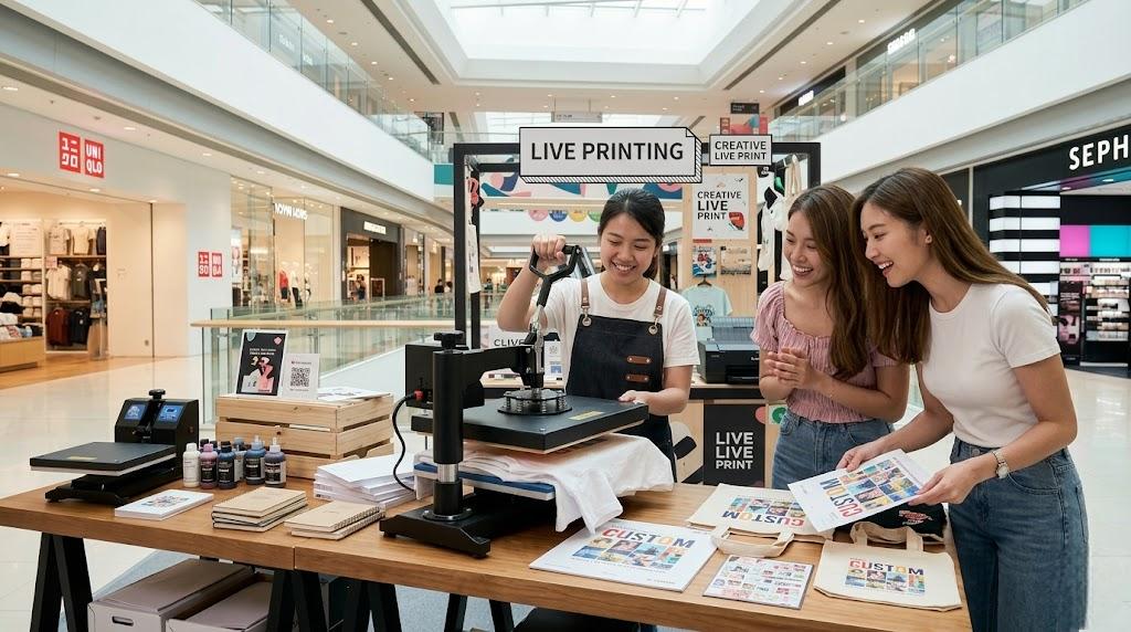 商場中庭活動怎麼設計?Live Printing 當主角的3個理由