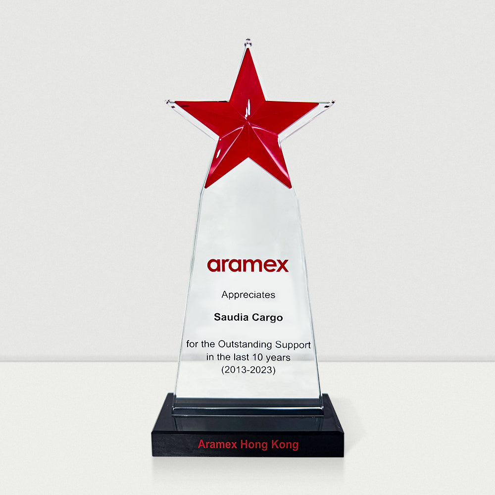 [Case Studies]aramex | Red Star Crystal Trophy