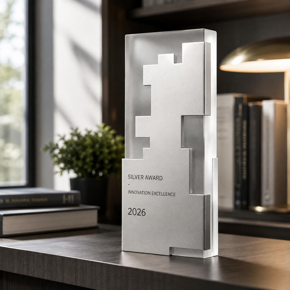 Custom Pixel Block Metal & Crystal Award Trophy|客製化像素積木金屬水晶獎座 企業頒獎典禮活動比賽團體訂製