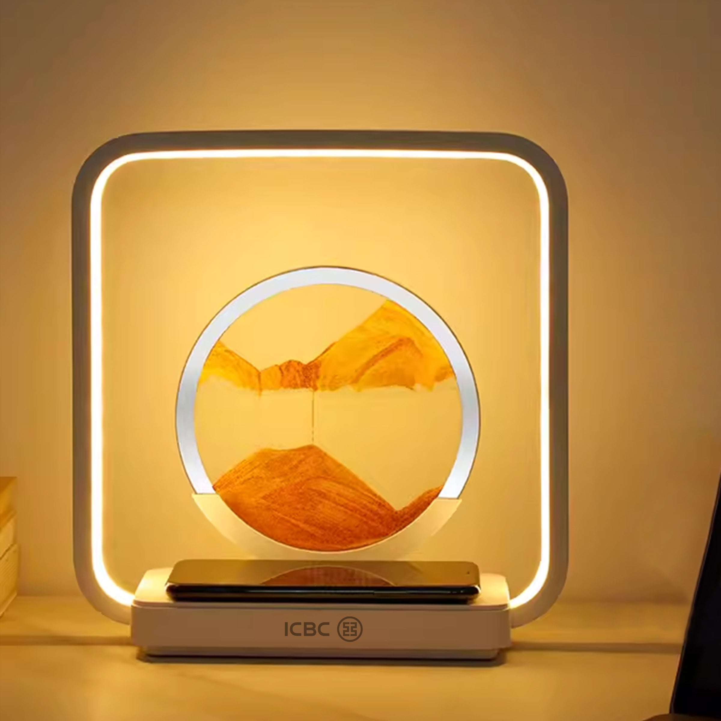 Suspended Night Light Wireless Charging | 手機無線充電床頭氛圍夜燈 沙畫夜燈