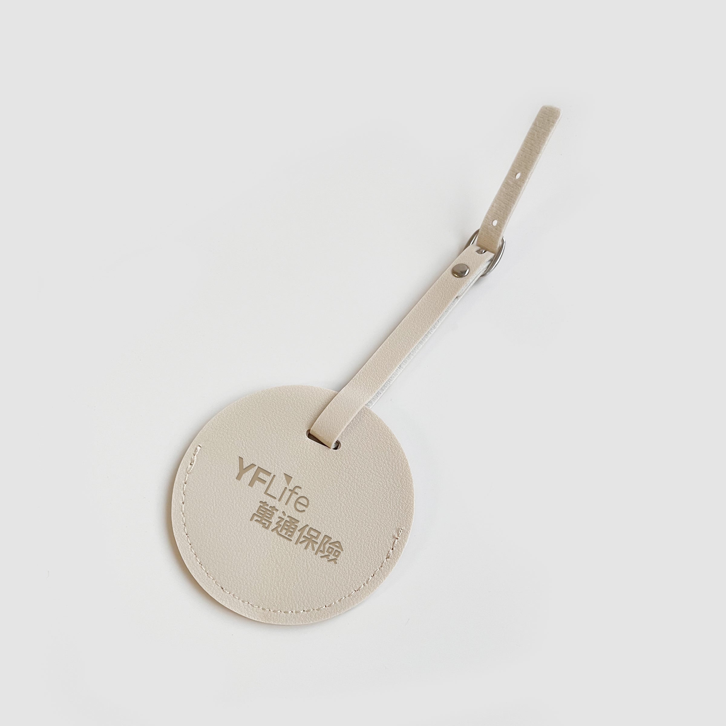 Check-in Luggage Tag | 企業禮品 客製皮質圓形登機行李牌