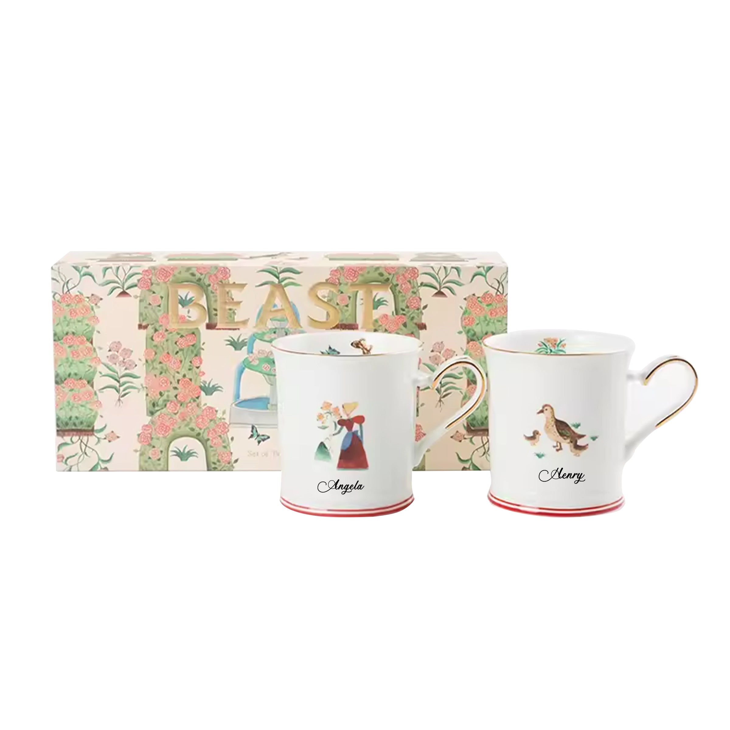 Customized Gifts Set | 情侶生日禮物 客製野獸派馬克杯情侶對杯套裝