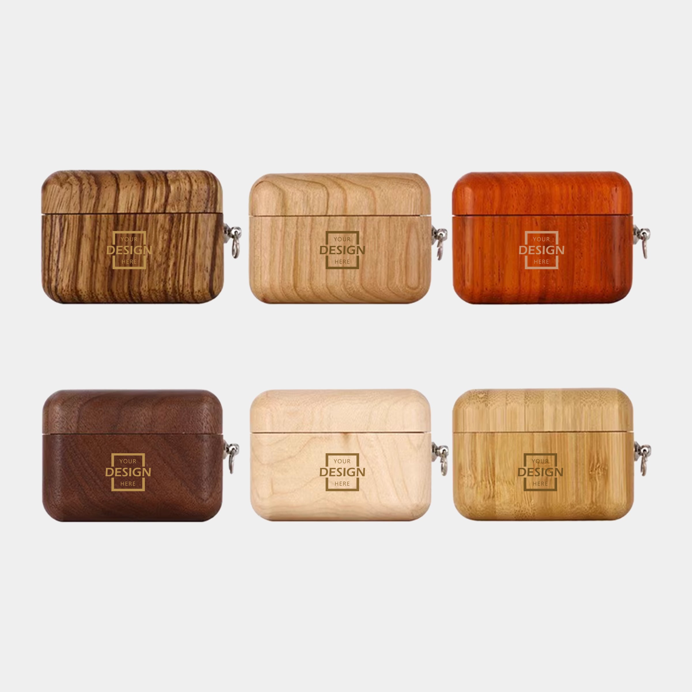 Solid Wood Bluetooth Earphone Case | 定制雕刻實木藍牙耳機殼畢業紀念