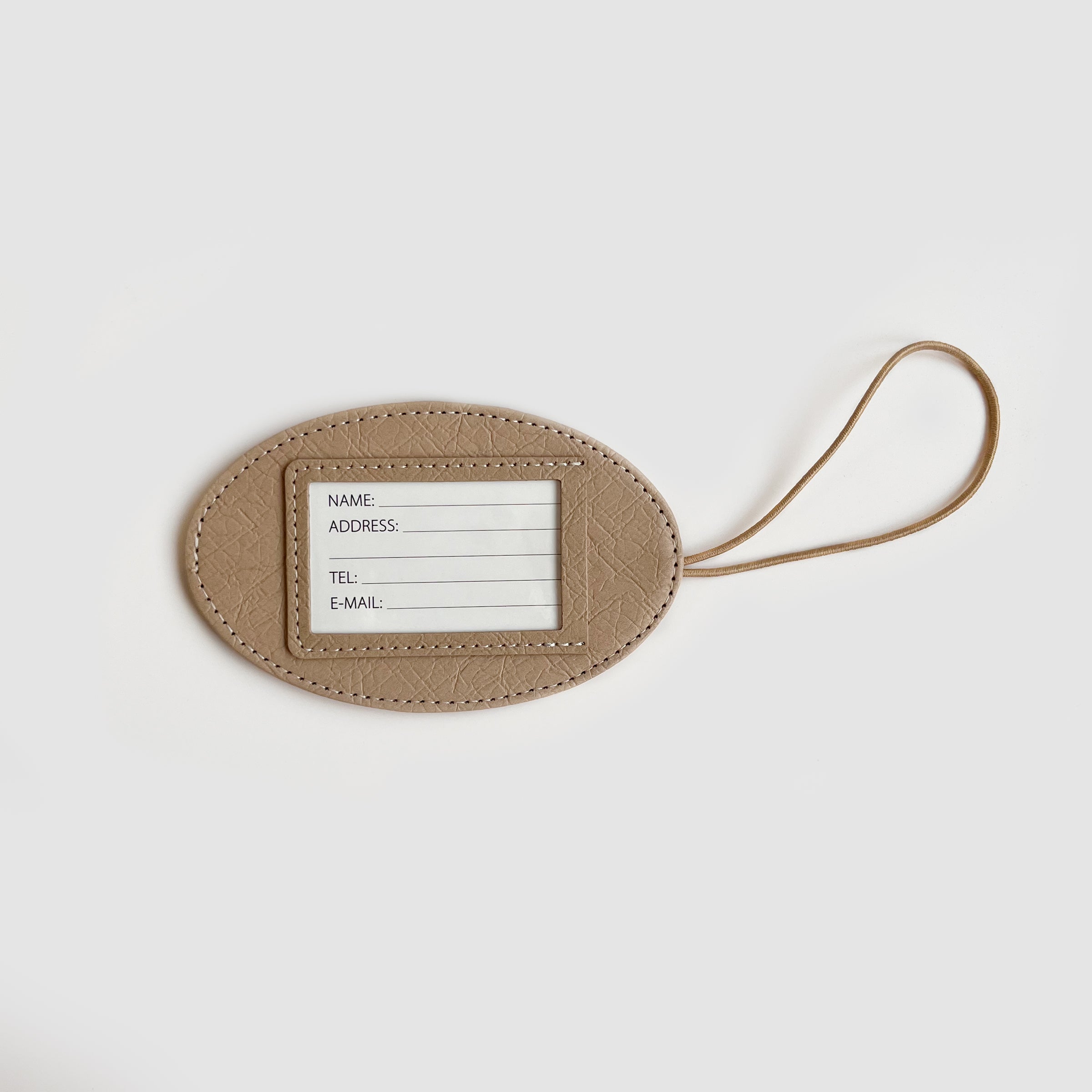Check-in Luggage Tag | 企業禮品 PU皮革圓形鬆緊多用途便攜行李登機牌