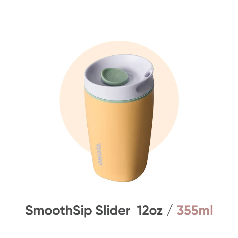 Owala SmoothSip Slider 12oz Insulated Stainless Steel Coffee Tumbler | 335ml Owala保溫咖啡杯 BG26-282