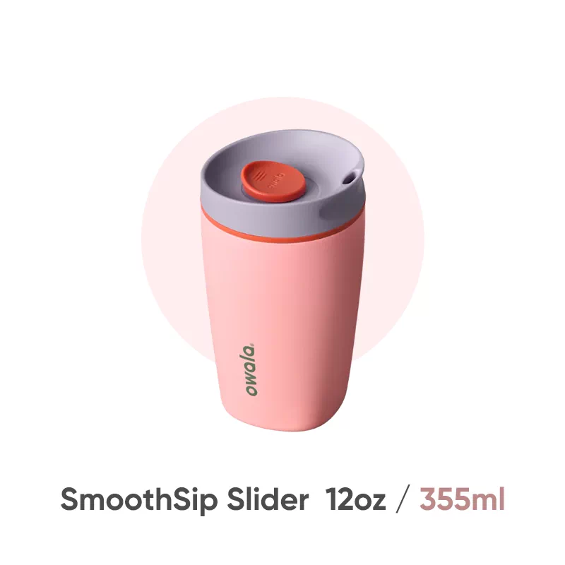 Owala SmoothSip Slider 12oz Insulated Stainless Steel Coffee Tumbler | 335ml Owala保溫咖啡杯 BG26-282