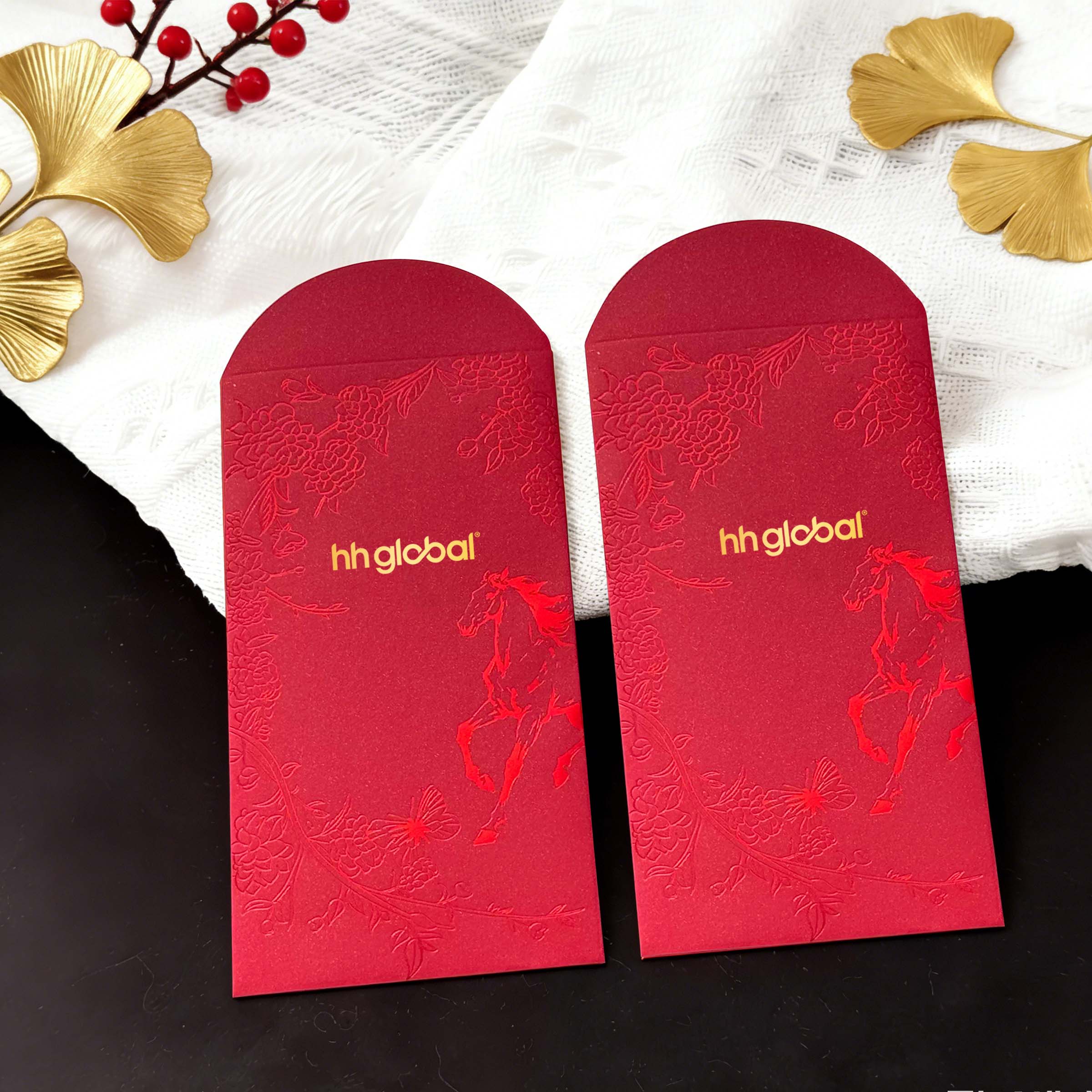 2026 CNY Customizable Red Envelopes | 2026馬年春節紅包 高級質感利是封 燙金客製化公司logo 拜年壓歲錢紅包