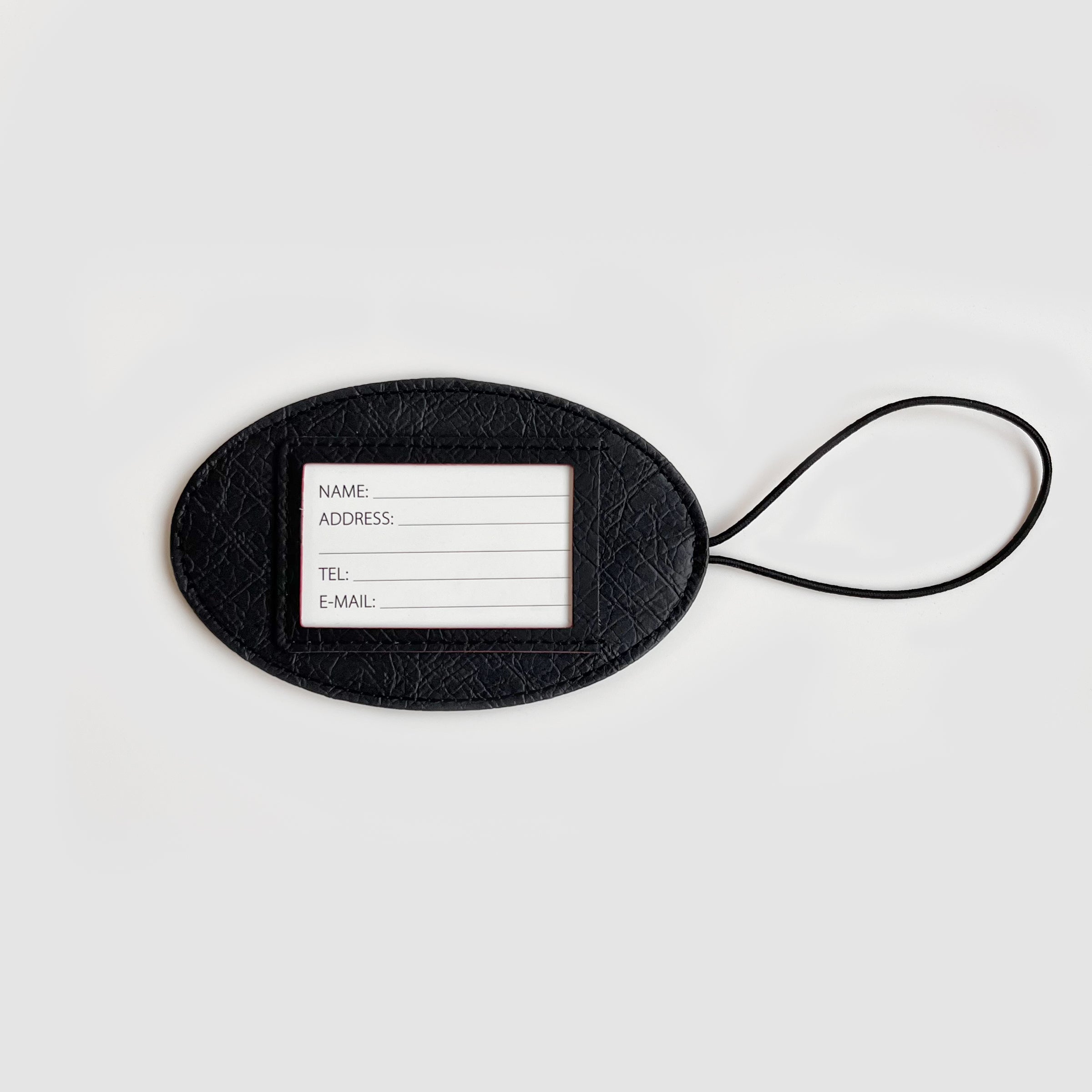 Check-in Luggage Tag | 企業禮品 PU皮革圓形鬆緊多用途便攜行李登機牌