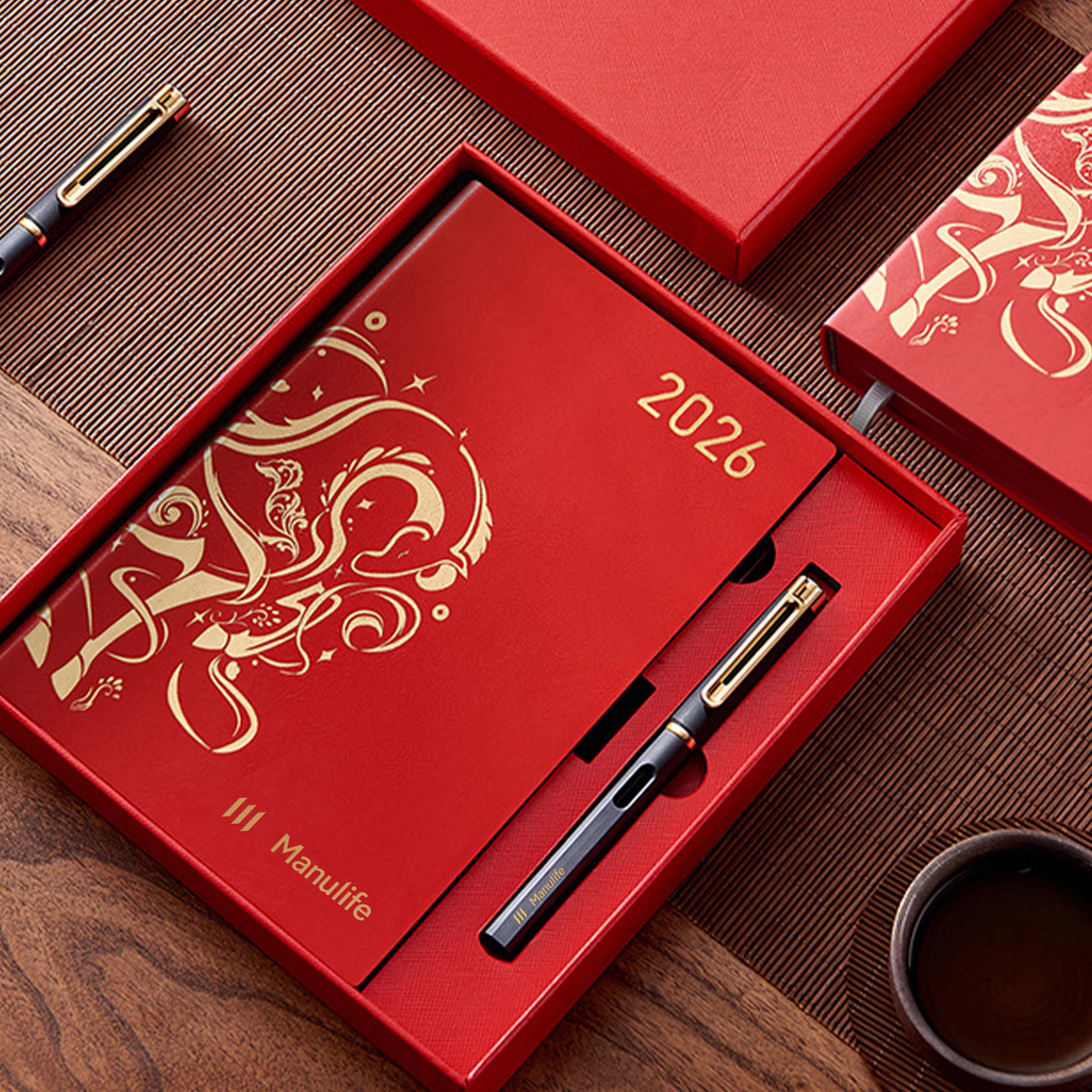 Customized Corporate New Year Gift Set | 訂製企業新年禮品套裝 商務新年禮物 筆記本鋼筆套裝