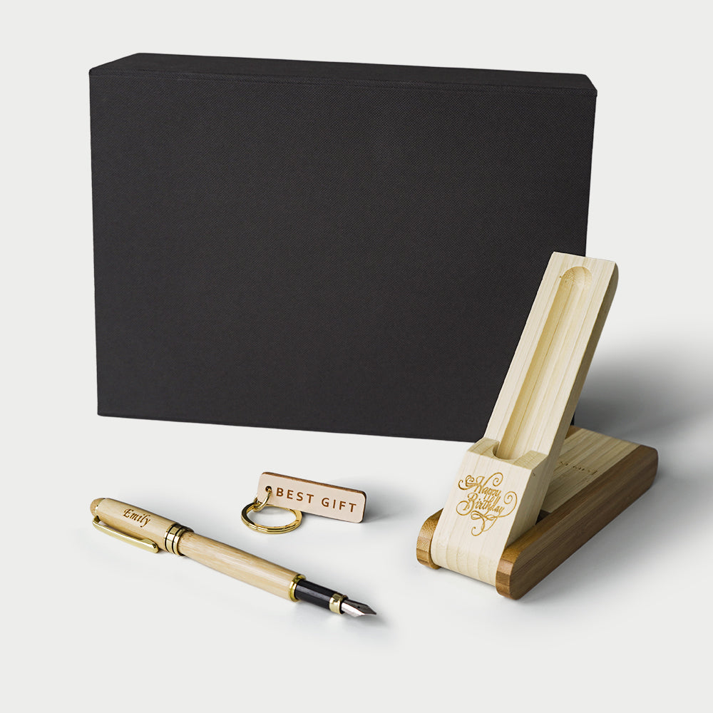 Eco-friendly Bamboo Pen Gift Box BG19-16