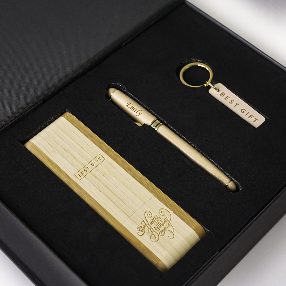Eco-friendly Bamboo Pen Gift Box BG19-16