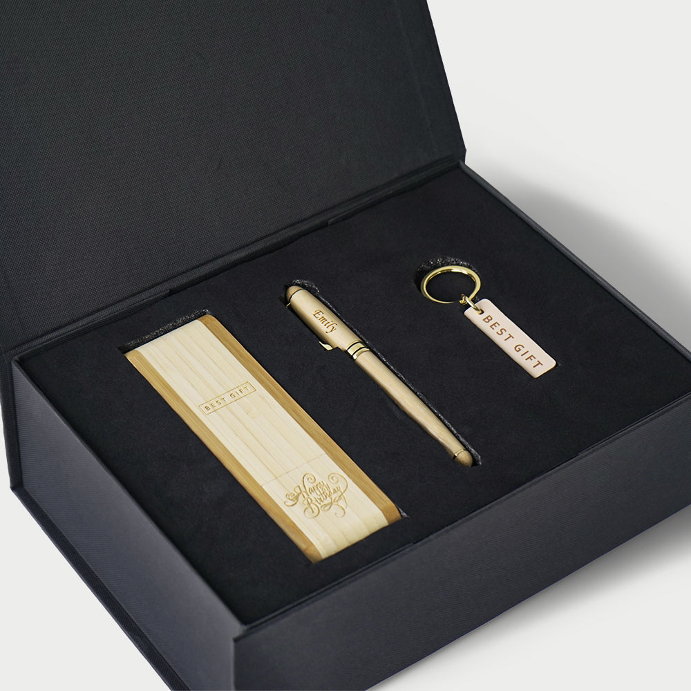 Eco-friendly Bamboo Pen Gift Box BG19-16