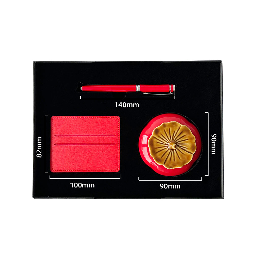 Elegant Red Collection Gift Set,Red Executive Gift Set