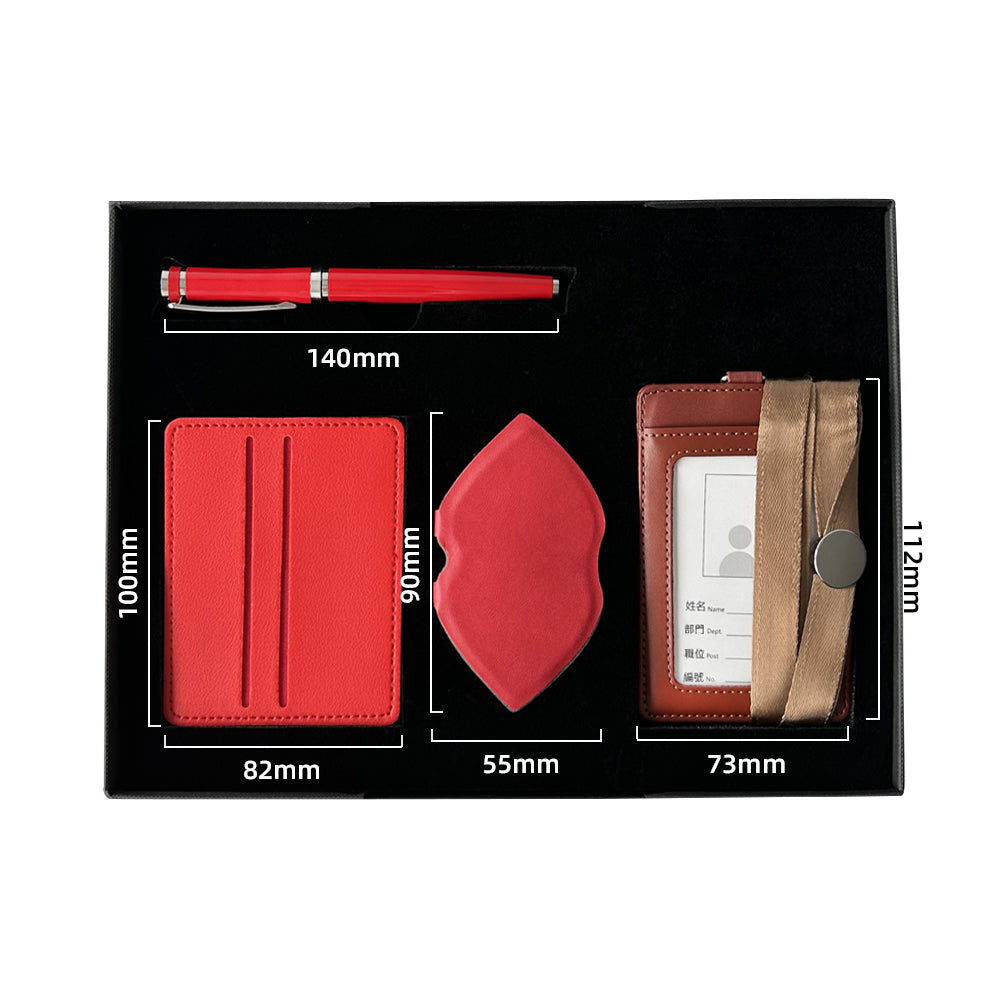 Executive Red Desk Set,Chic Red Gift Set