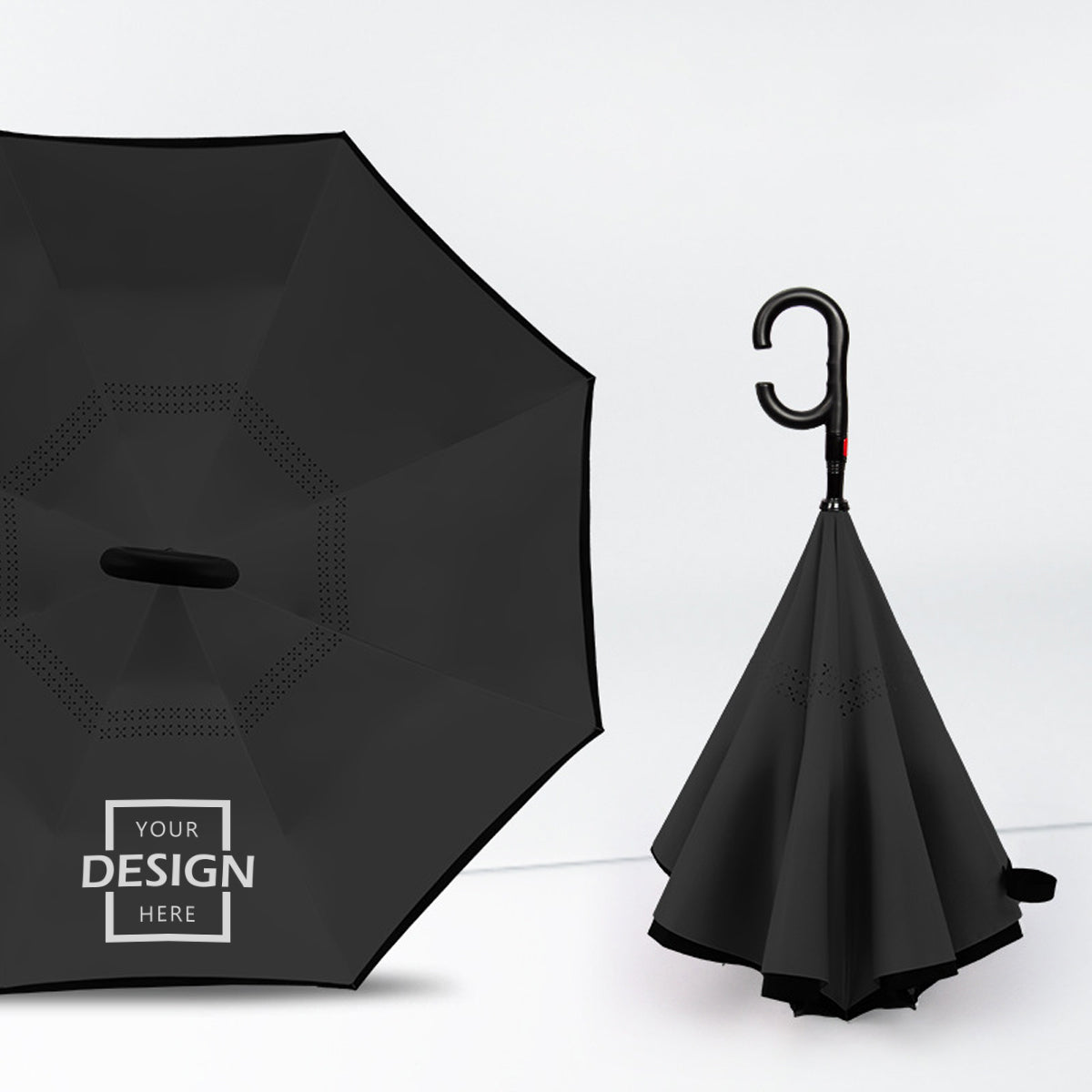 【定製】反向開合雙層長柄雨傘 大傘面防曬防雨 男女通用