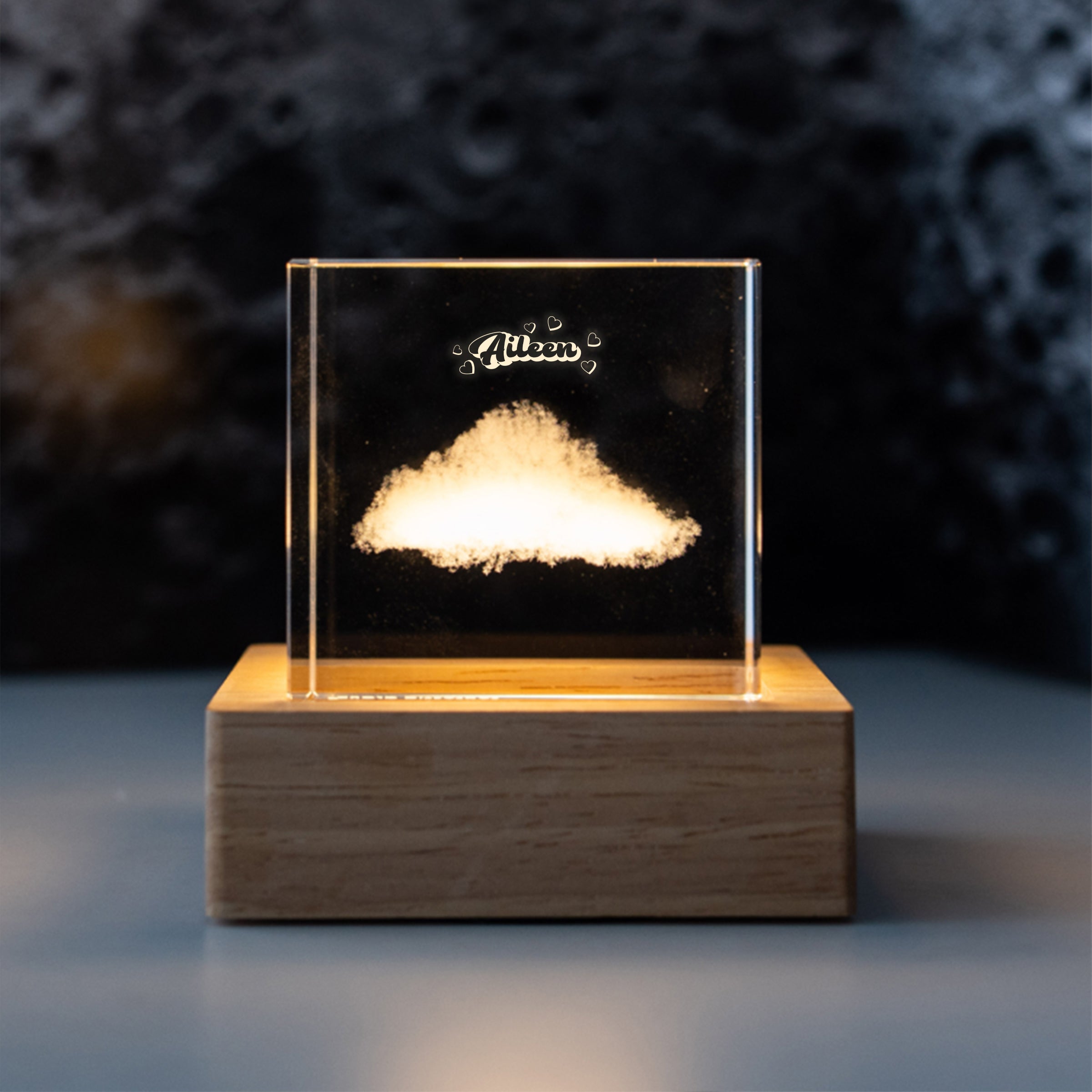 Creative Valentine's Day Gifts | 情人節心意禮物 訂製雕刻雲朵玻璃擺件