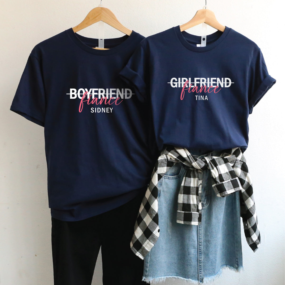 Free Color Matching Couple T-Shirt | 可自由配色情侶T-Shirt Fiance