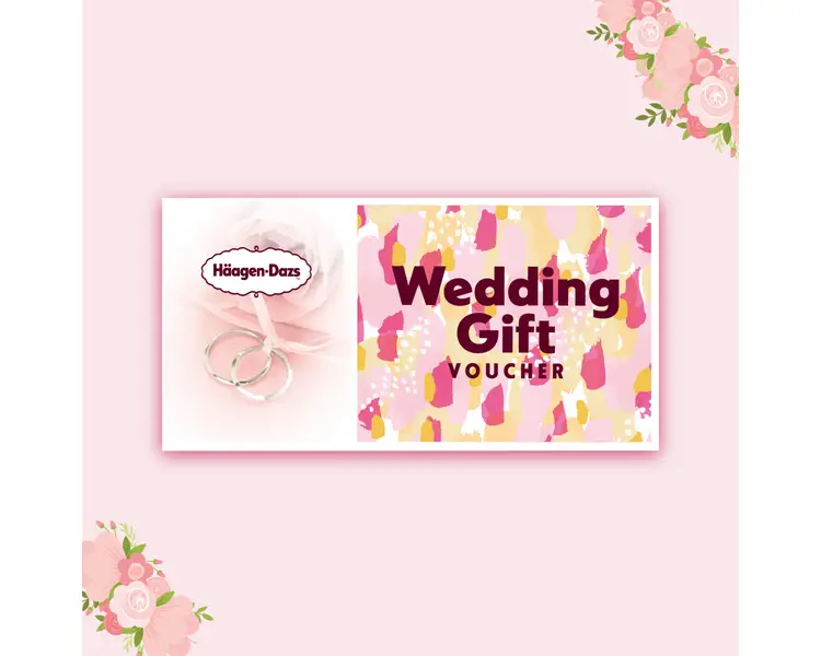 Häagen-Dazs™ HK$50 wedding ice cream gift voucher 10 sheets/set 哈根達斯結婚雪糕禮券 10張/套BG28-61