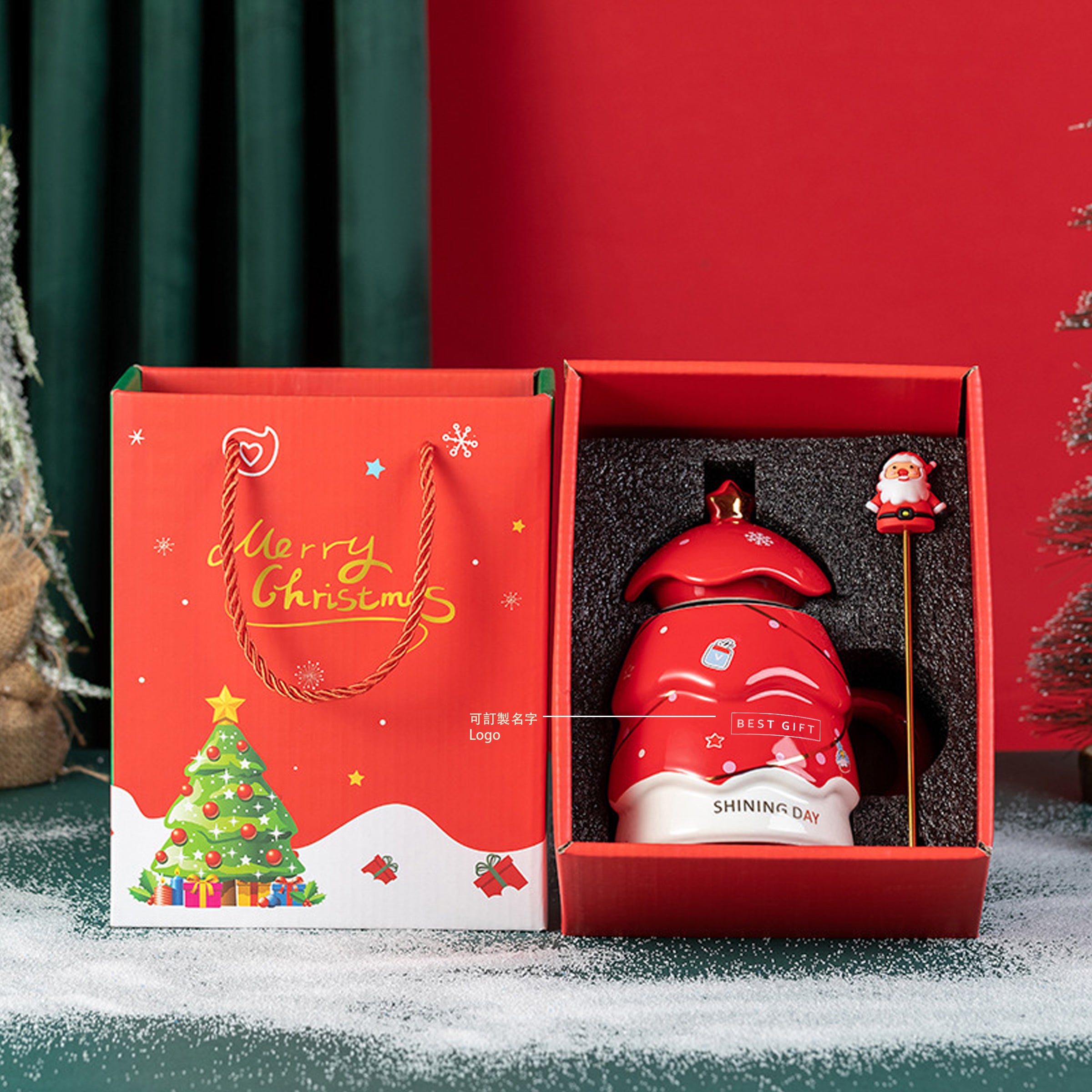 Customized Christmas Mug Gift Set | 訂製聖誕馬克杯禮盒 聖誕禮品套裝 交換禮物 送親朋好友 企業公司送員工伴手禮 BG30-60