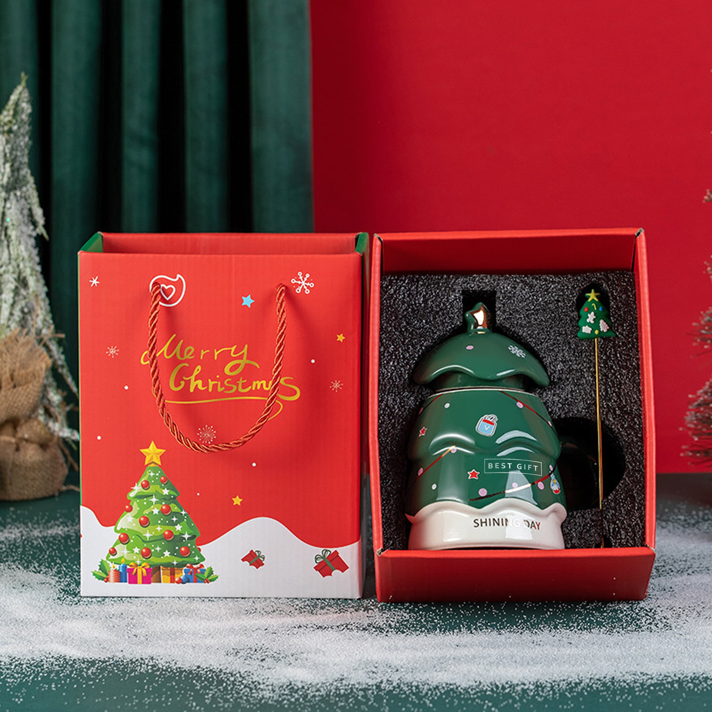 Customized Christmas Mug Gift Set | 訂製聖誕馬克杯禮盒 聖誕禮品套裝 交換禮物 送親朋好友 企業公司送員工伴手禮 BG30-60