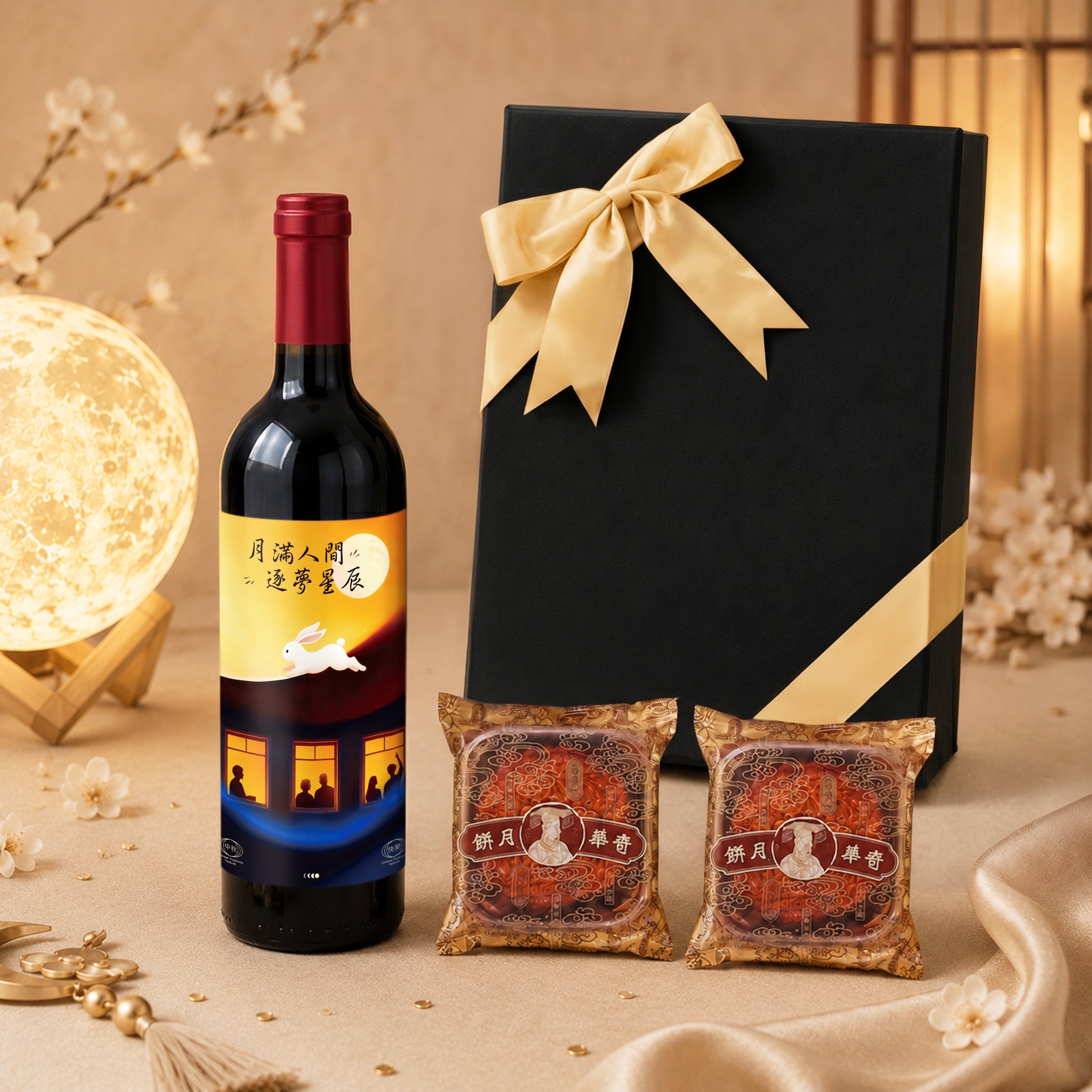 【中秋早鳥優惠】中秋月餅紅酒驚喜禮盒 熱門月餅與訂製紅酒禮盒 中秋送禮必備心意禮 客戶親戚朋友送禮 長輩中秋禮物Mid-Autumn Festival
