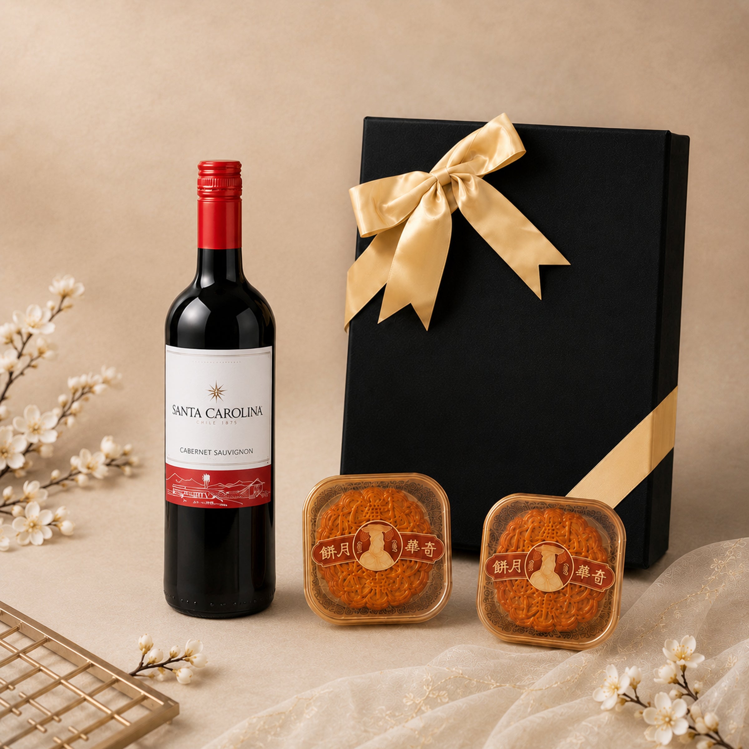 【中秋早鳥優惠】中秋禮盒 訂製酒標 進口紅酒 熱門月餅與紅酒驚喜禮盒 中秋送禮首選 客戶親戚朋友送禮 長輩中秋禮物Mid-Autumn Festival