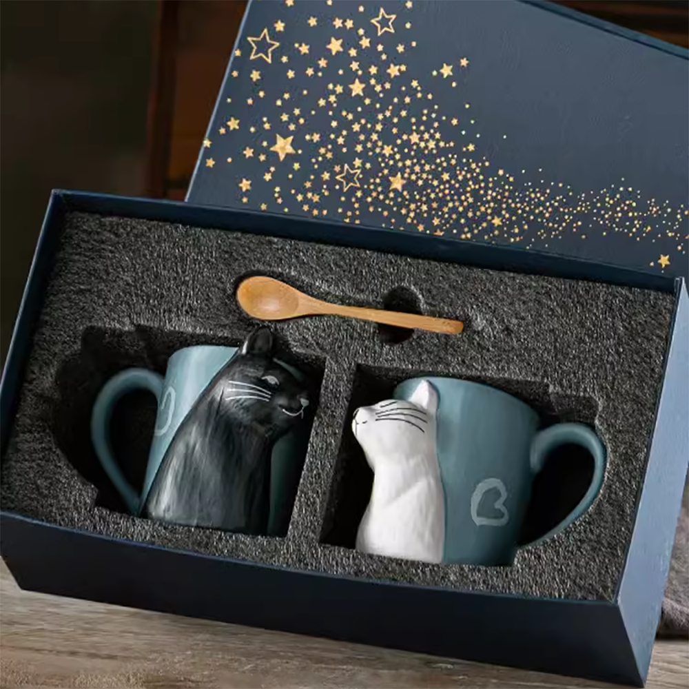 【情侶對杯】馬克杯情侶對杯陶瓷杯 結婚禮物週年禮物對杯禮盒