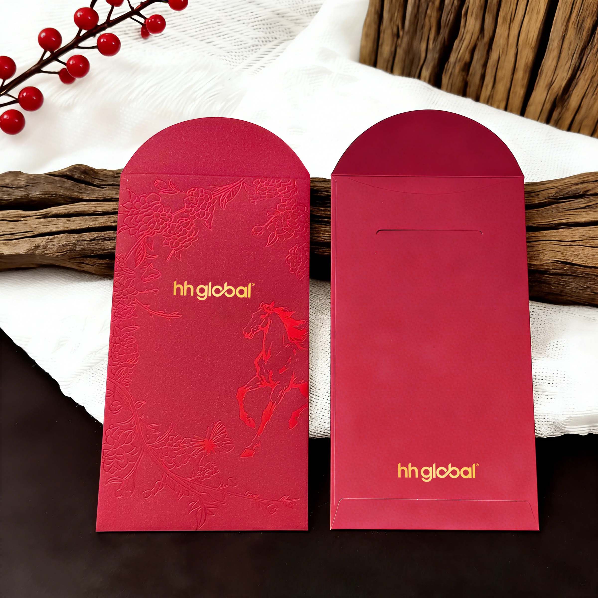 2026 CNY Customizable Red Envelopes | 2026馬年春節紅包 高級質感利是封 燙金客製化公司logo 拜年壓歲錢紅包