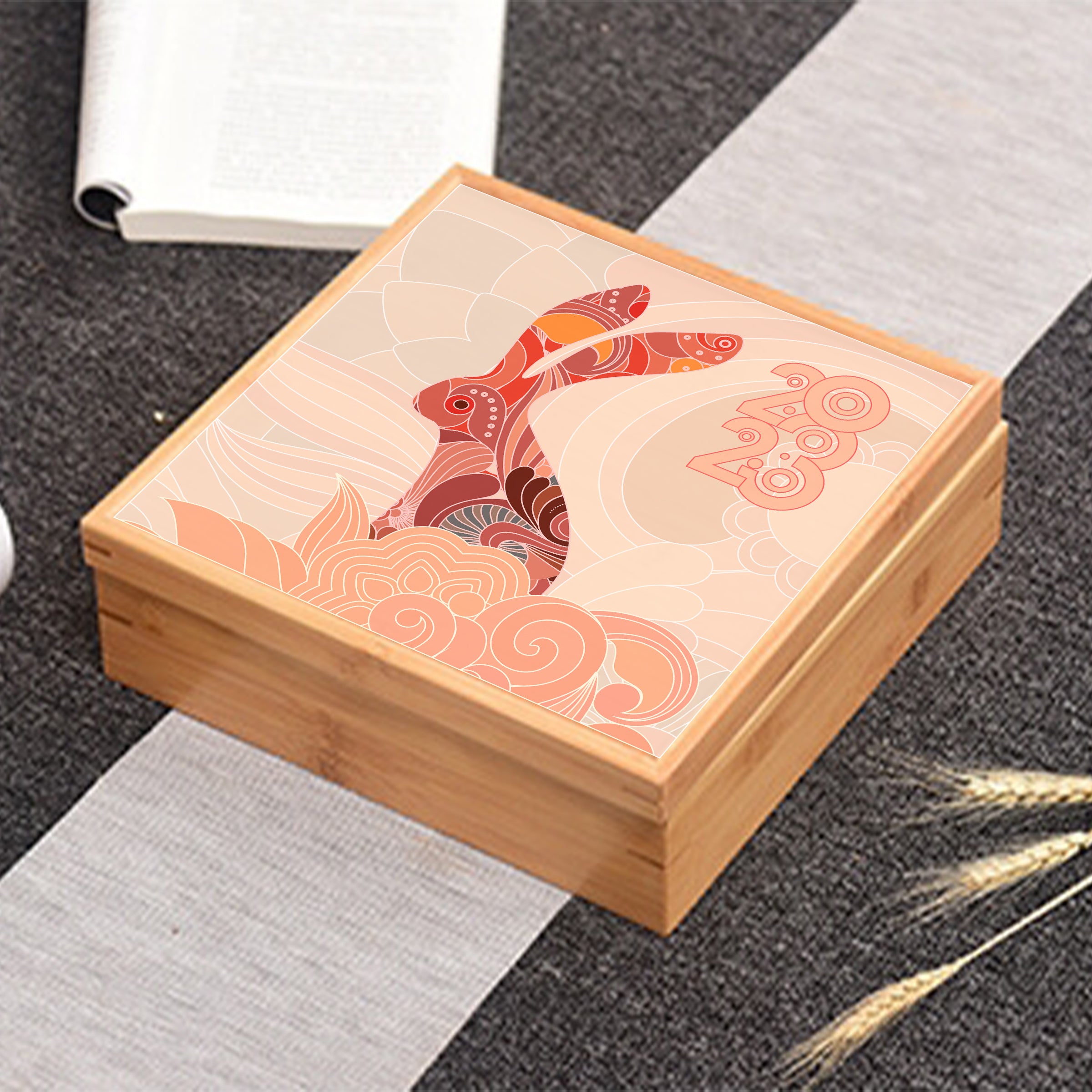 Customized New Year Storage Box | 企業定製新年禮品 客製木質新春全盒