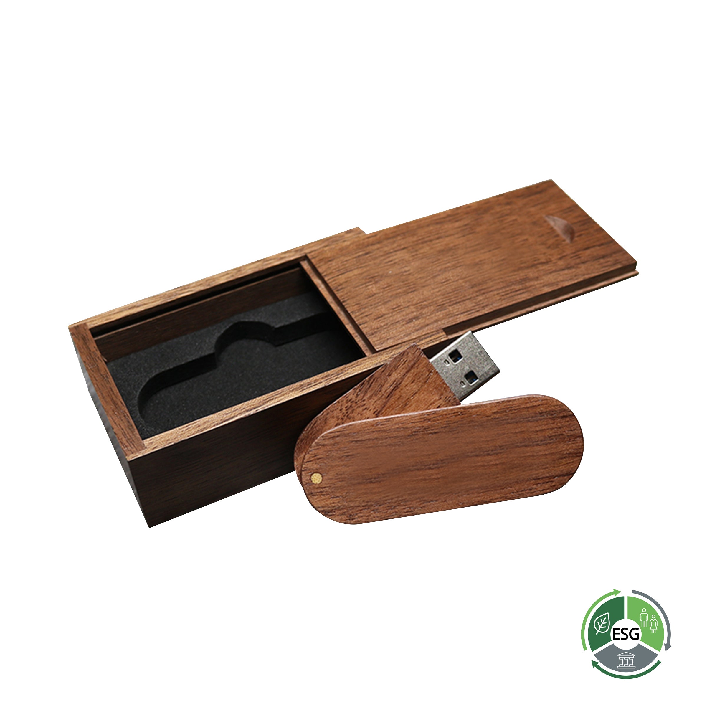 Custom lettering wooden promotional USB | 16GB定制公司LOGO刻字環保木質宣傳禮品客製BG17-4