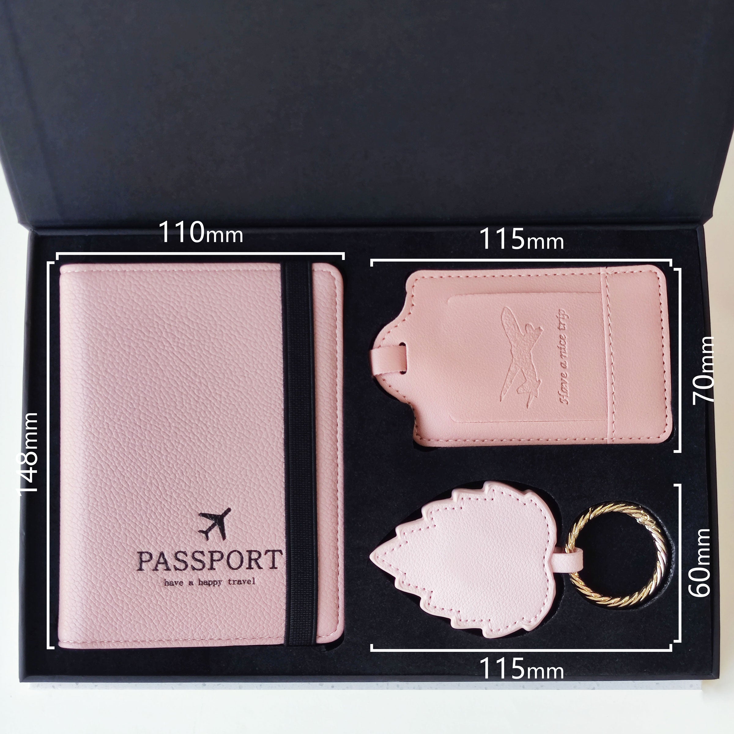 Pink travel companion set