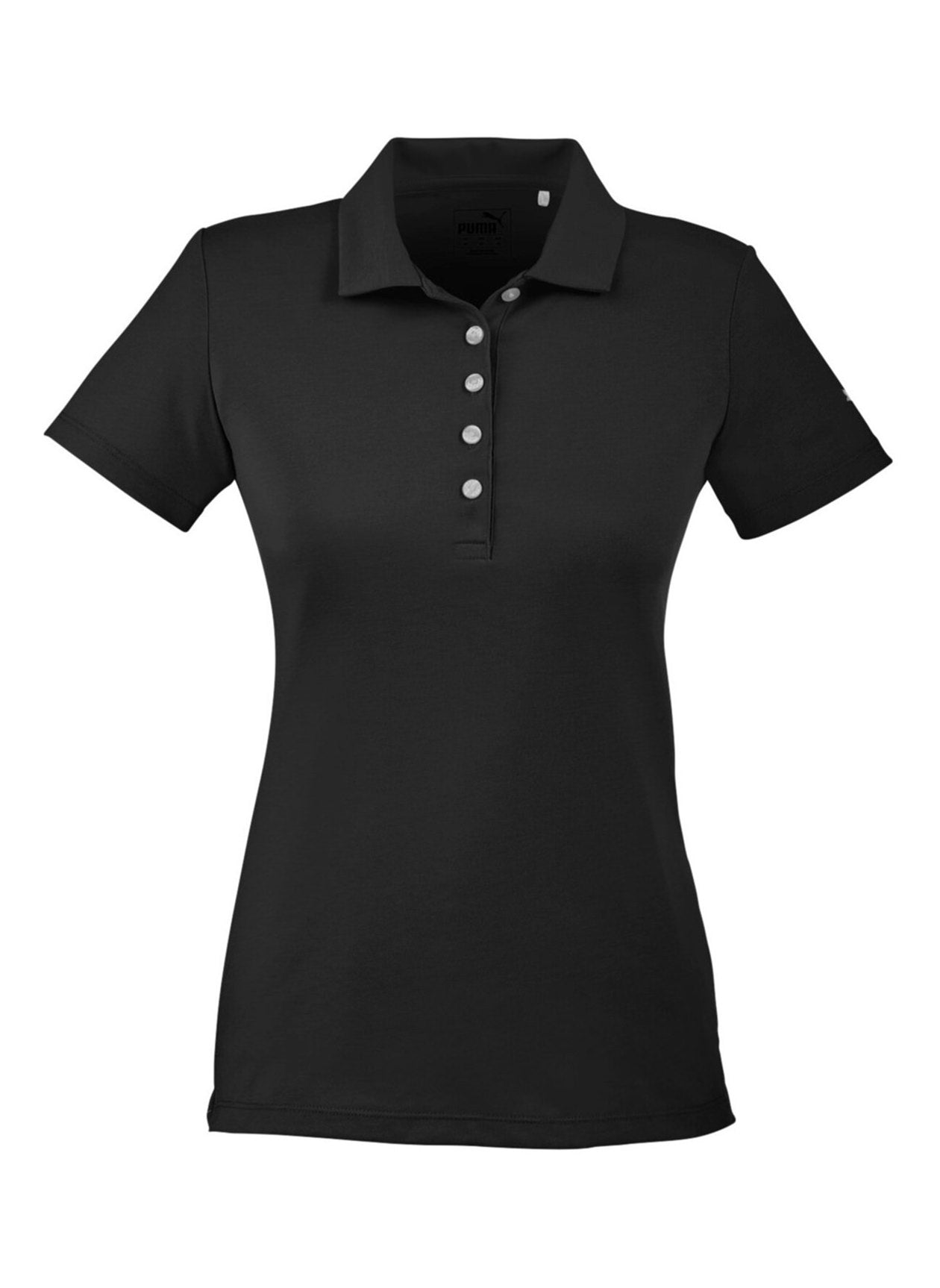 PUMA Women's Black Fusion Polo Bulk Custom | PUMA 女款黑色Polo 衫 企業大量訂製