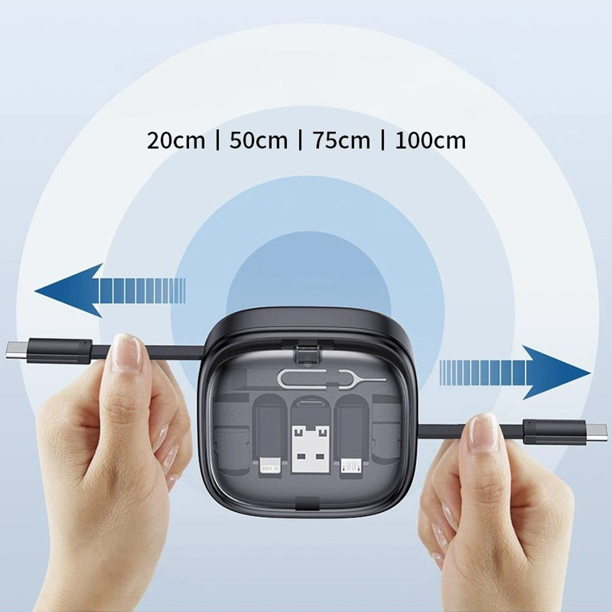 Corporate customized gifts Business gifts Employee gifts 多功能數據線收納盒