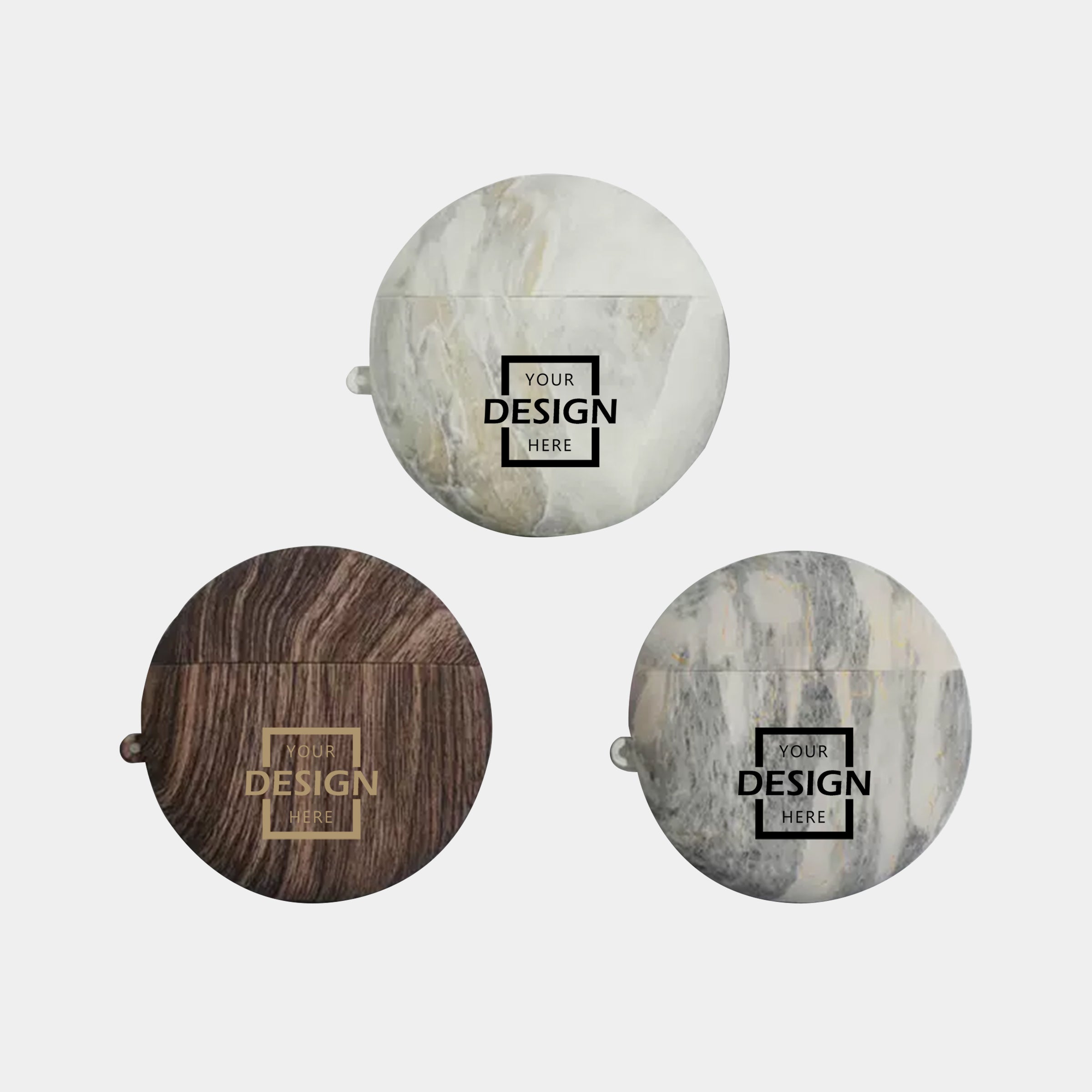 Silicone Wood Grain Earphone Case | 矽膠木紋藍牙耳機殼學校畢業紀念