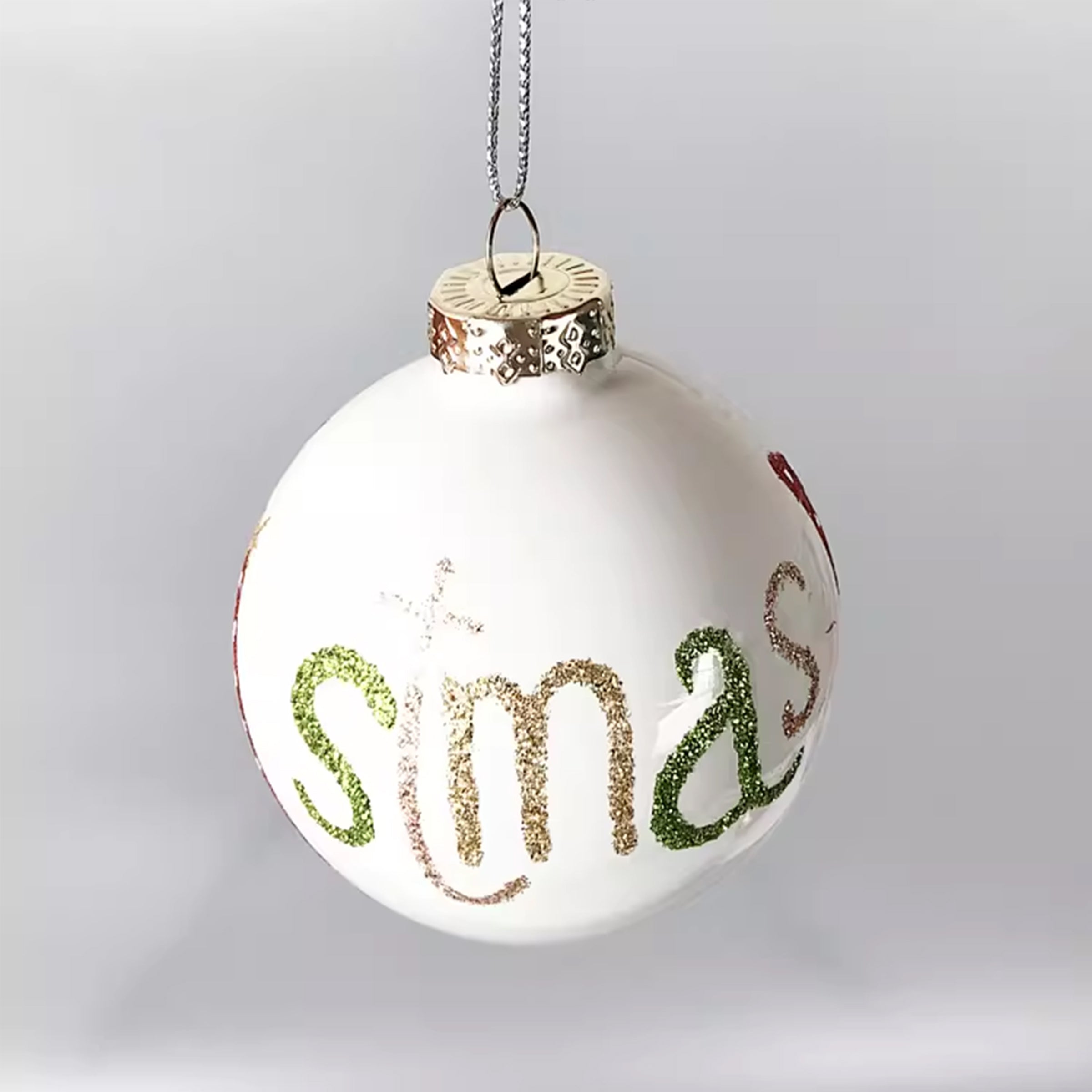 Christmas Tree Decoration | 客製企業聖誕樹裝飾球 訂製logo閃片聖誕球