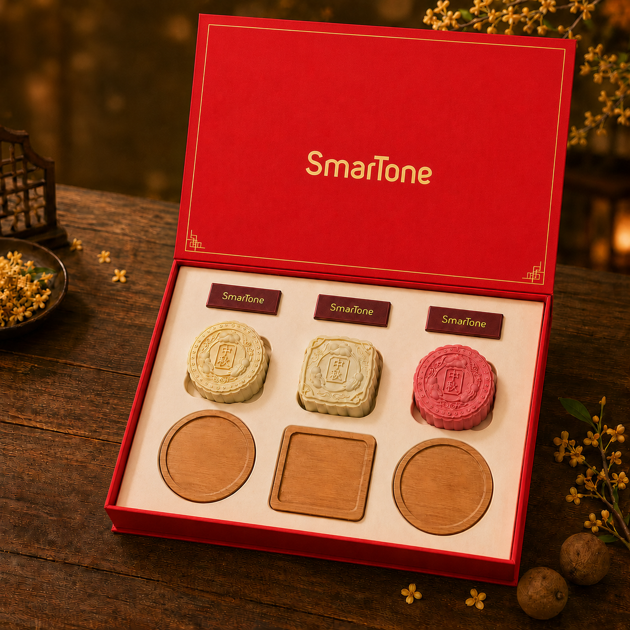 Customized Mid-Autumn Aromatherapy Gypsum Gift Set Scented Plaster Diffuser Festival Corporate Gift Box|中秋香薰石膏訂製禮盒 擴香石伴手禮 企業節慶送禮套裝