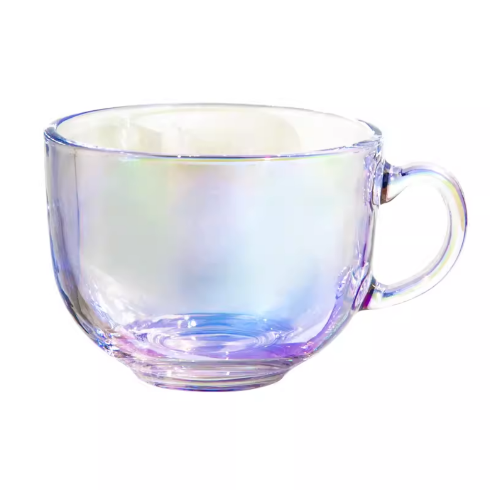 【水樽杯子】炫彩玻璃杯情侶對杯 家用早餐杯 客製對杯禮盒套裝