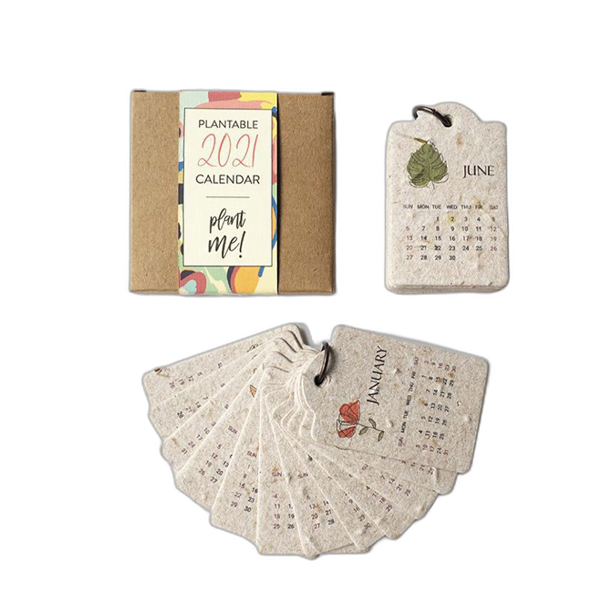 Custom Printed Seed Paper | 種子卡 自訂環保種子紙造型企業日曆 高級紀念禮物