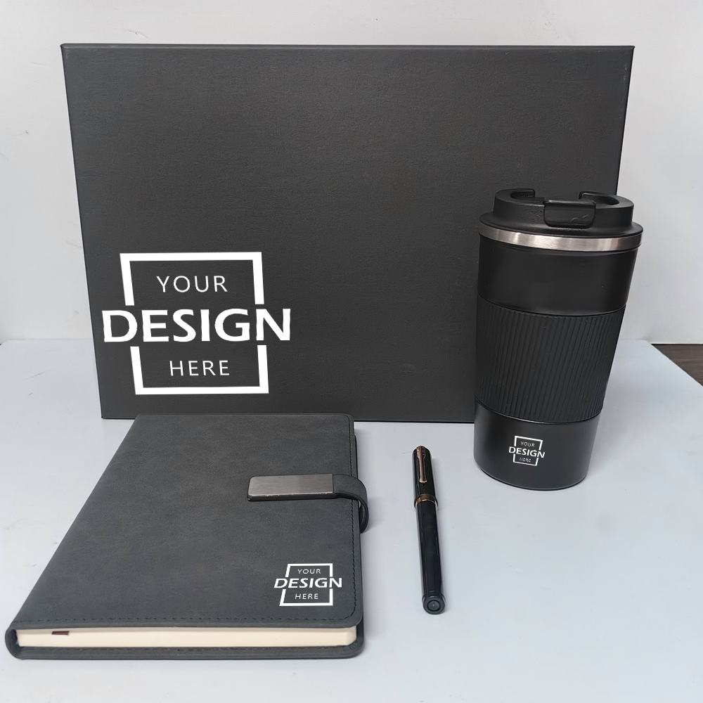 Premium Custom Office Gift Set| 辦公筆記本鋼筆保溫杯禮盒 企業年會禮盒