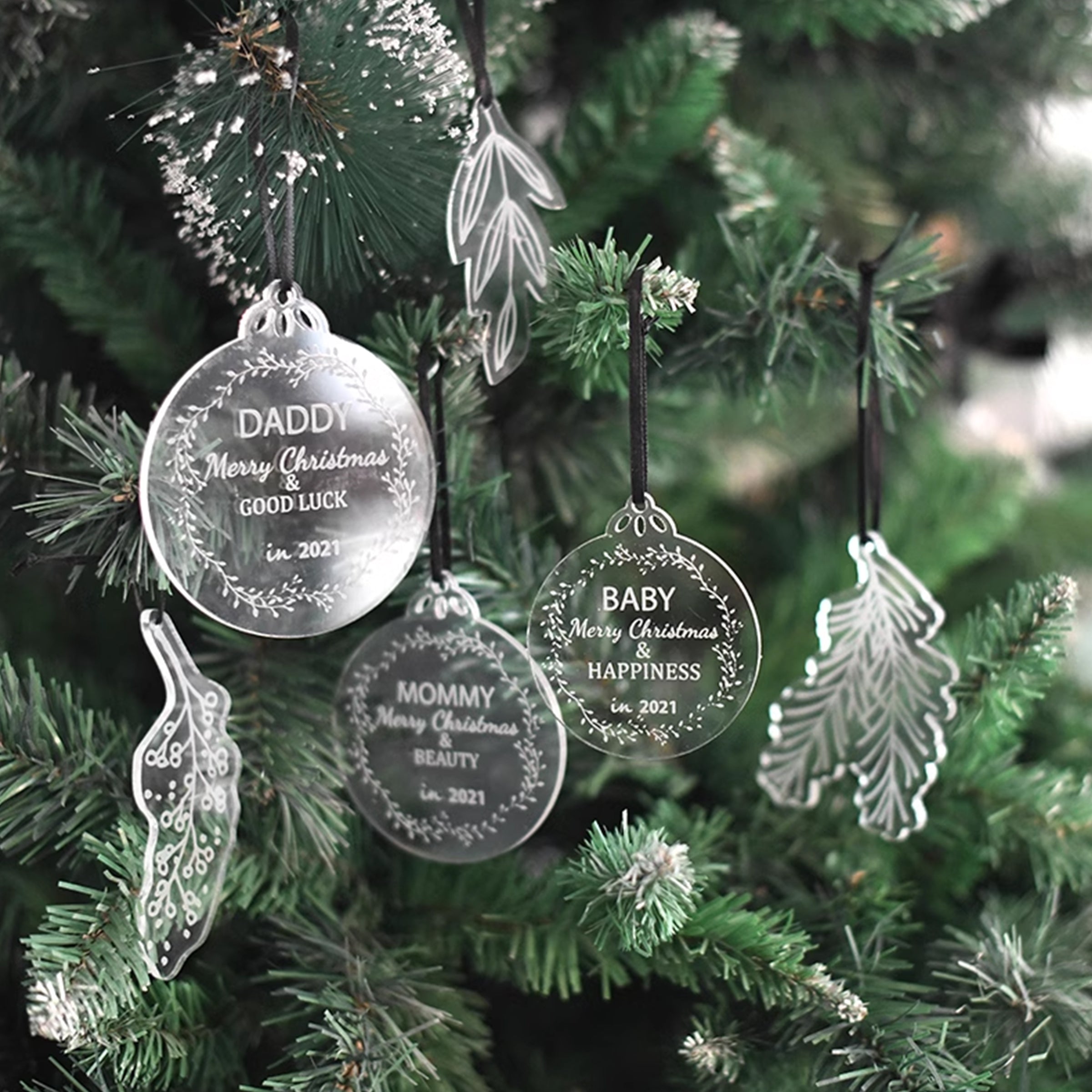 Christmas Tree Decoration | 客製企業聖誕樹裝飾掛件 定製亞克力吊牌