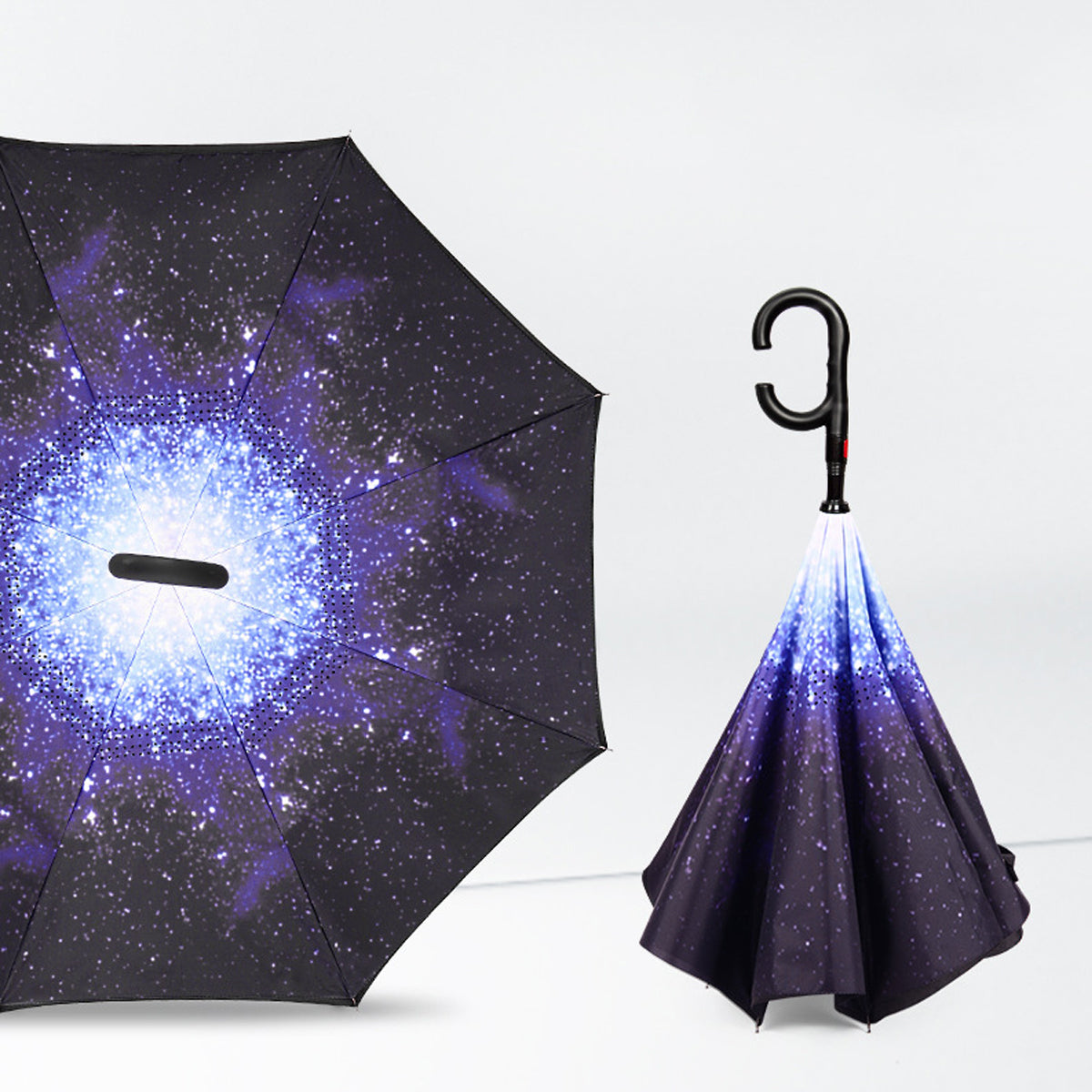 【定製】反向開合雙層長柄雨傘 大傘面防曬防雨 男女通用