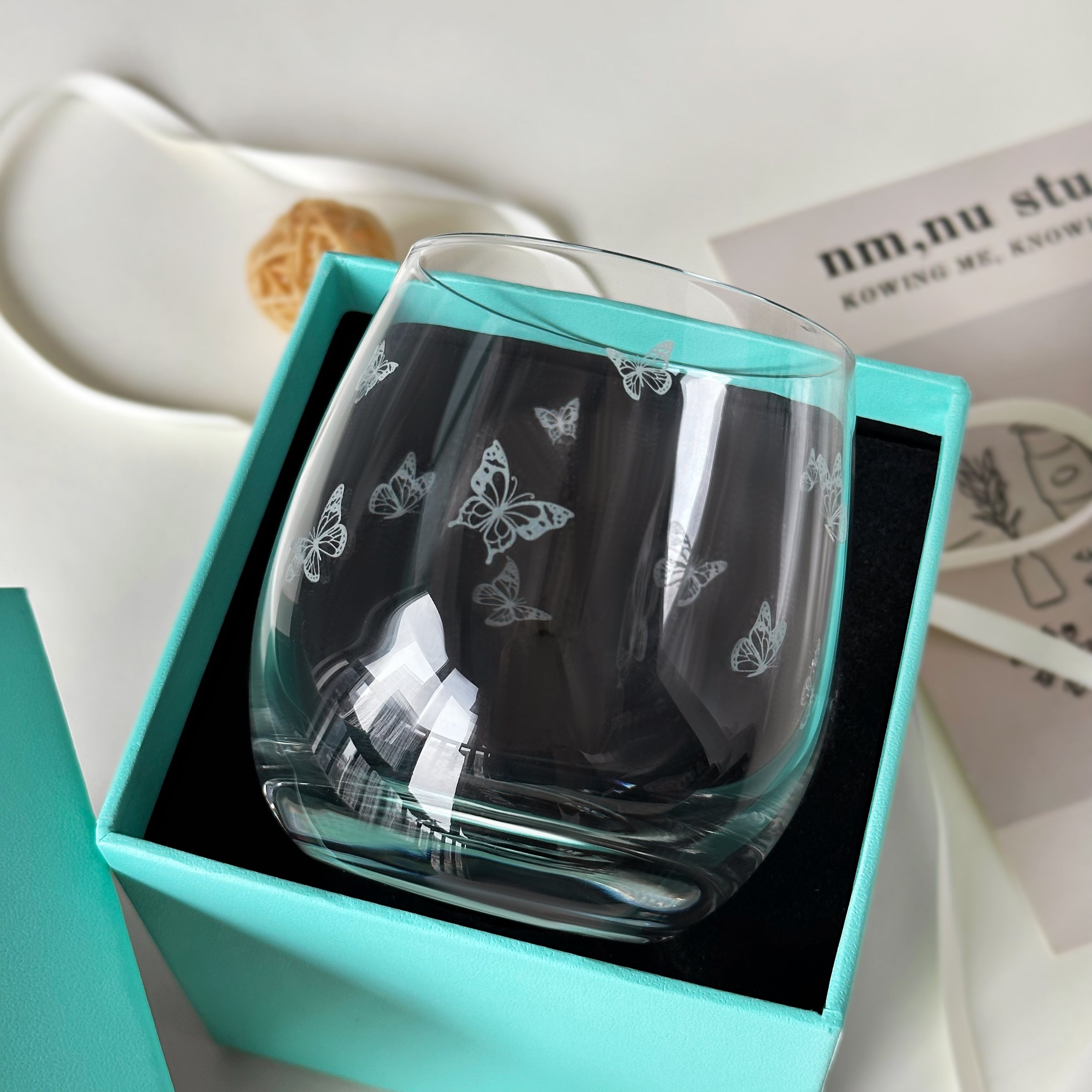 Butterfly Glassware Gift Set