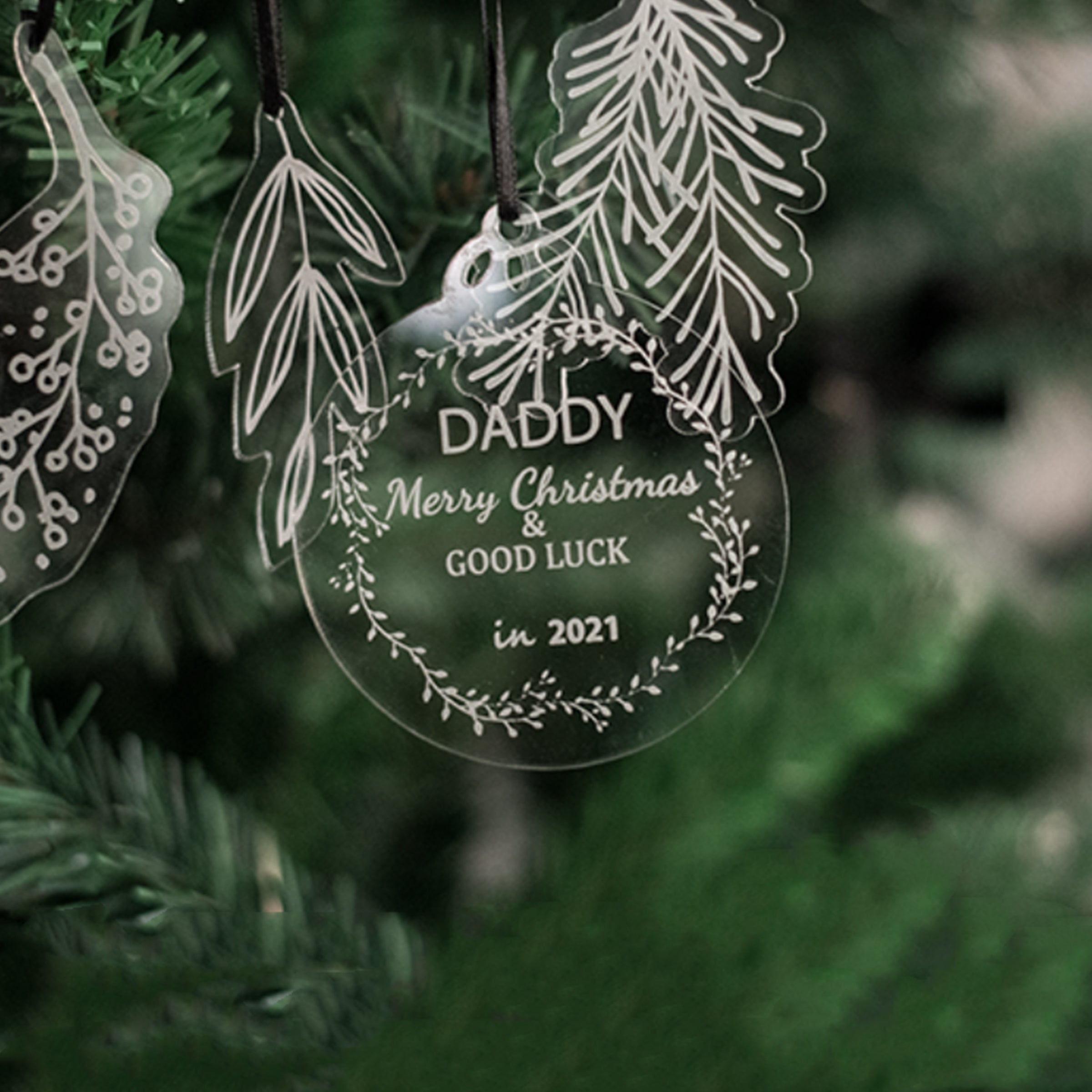 Christmas Tree Decoration | 客製企業聖誕樹裝飾掛件 定製亞克力吊牌