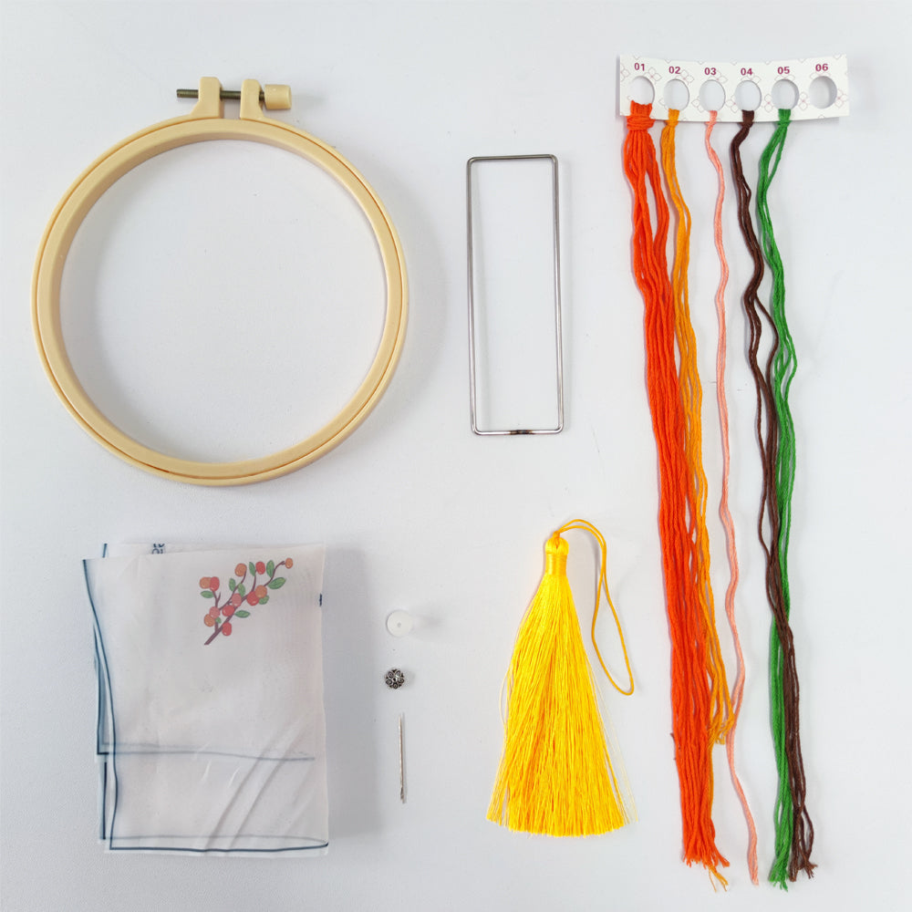 DIY Hand Embroidered Bookmark Kit