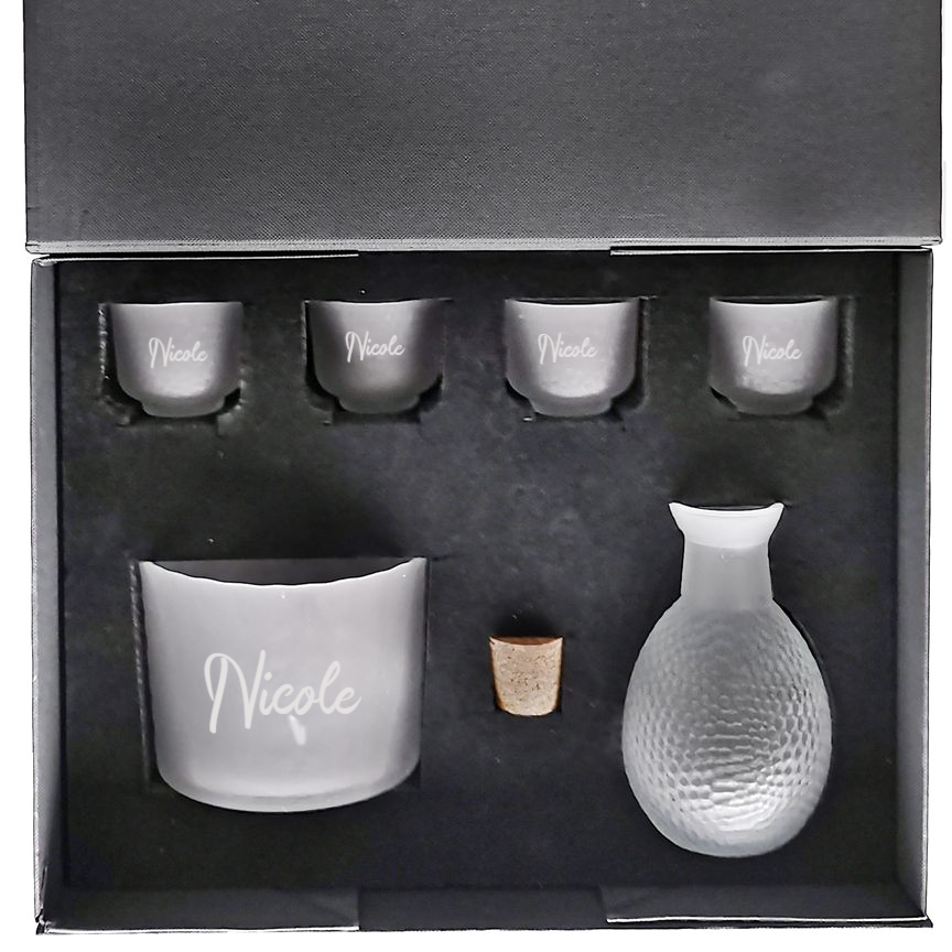 Japanese Hammered Sake Set