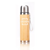 High quality Custom wood cup Office stainless steel thermos cup with hand rope