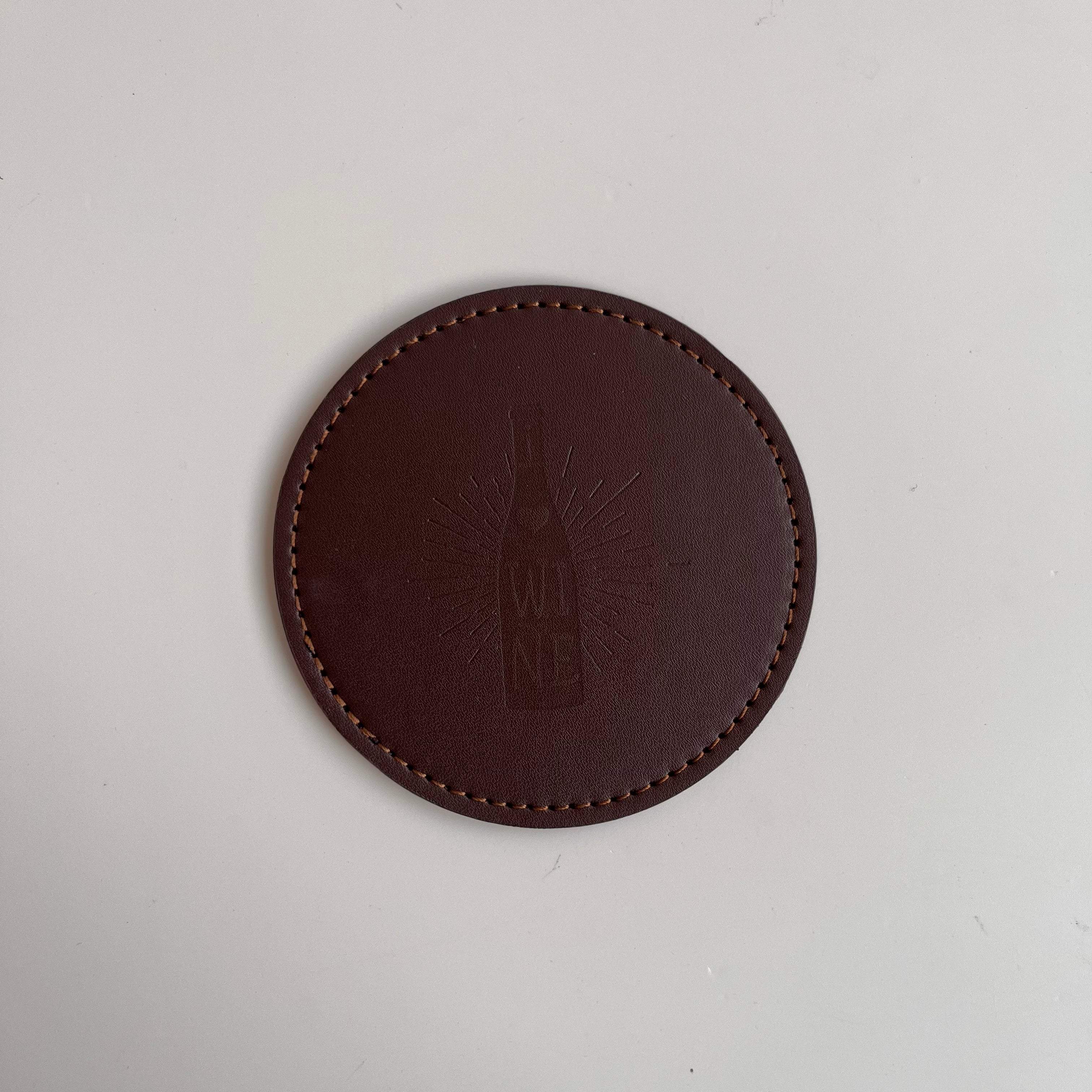 Customized PU Coaster | 企業禮品圓形PU杯墊 客製logo杯墊