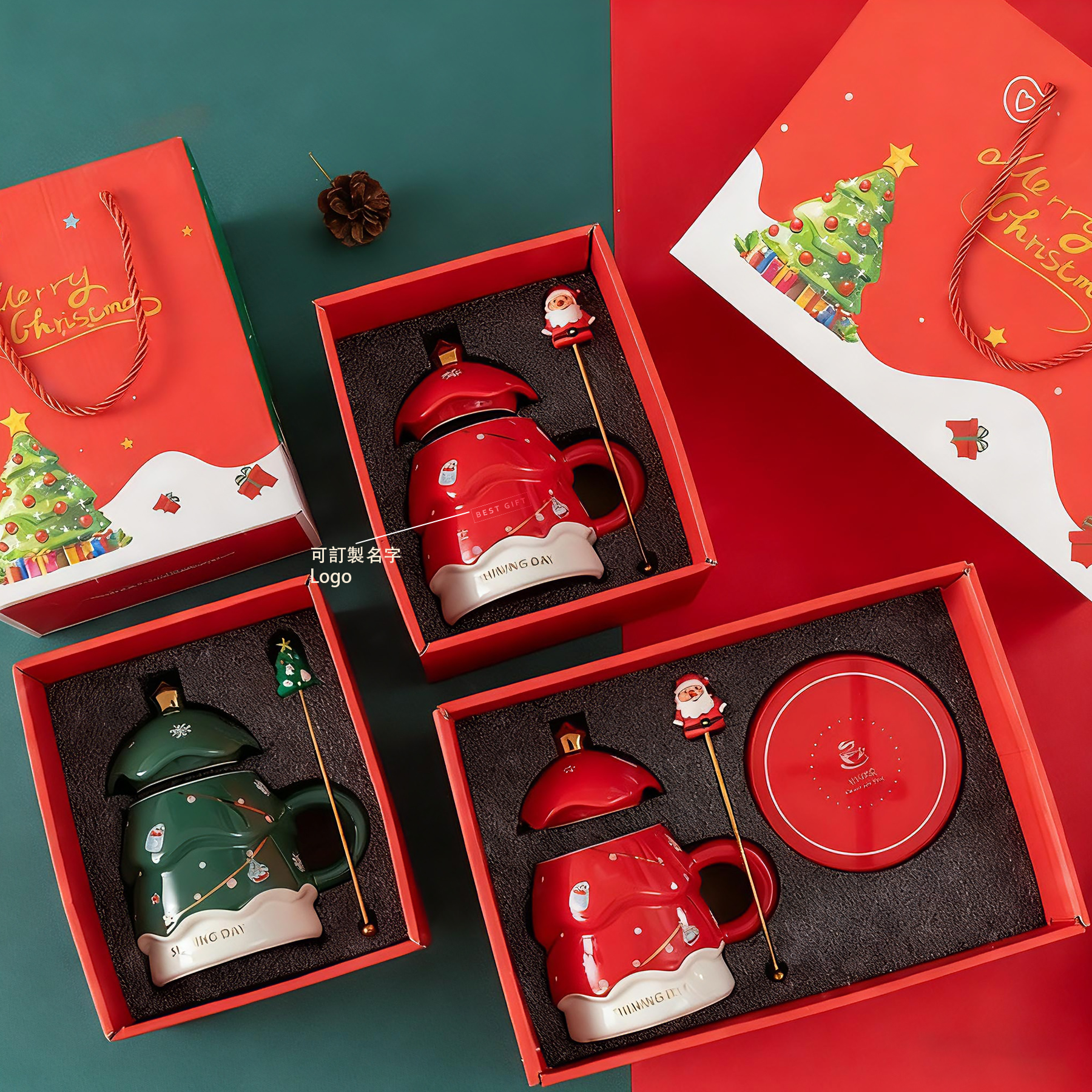 Customized Christmas Mug Gift Set | 訂製聖誕馬克杯禮盒 聖誕禮品套裝 交換禮物 送親朋好友 企業公司送員工伴手禮 BG30-60