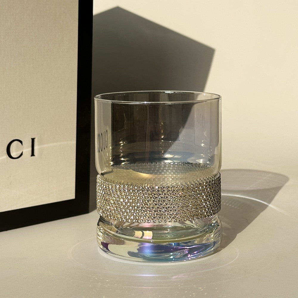 【情侶對杯】客製威士忌杯 輕奢精緻炫彩水晶玻璃杯對杯禮盒