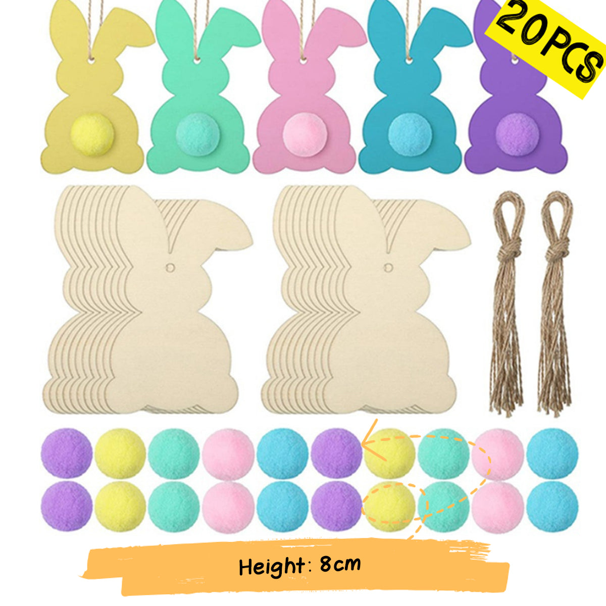 Easter 手工DIY 彩蛋 DIY 兔子 手工禮品(家庭作業)現場活動禮品 現場活動手工製作 BG23-223